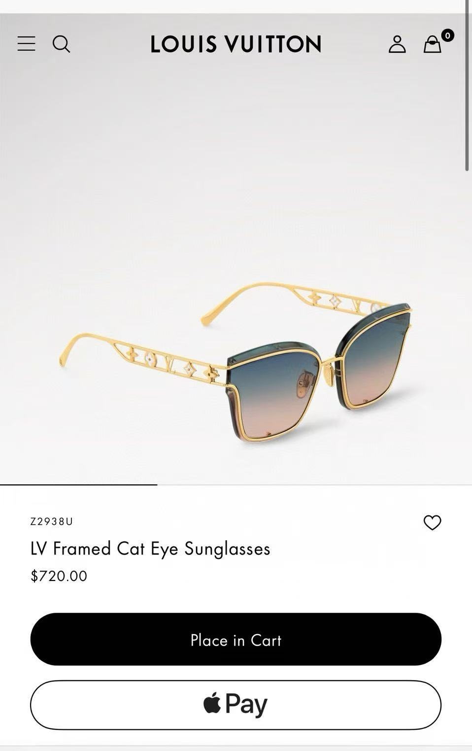 LOUIS VUITTO*✨✨✨MODEL：Z2938U✨✨✨ SIZE：62口15-145✨✨✨