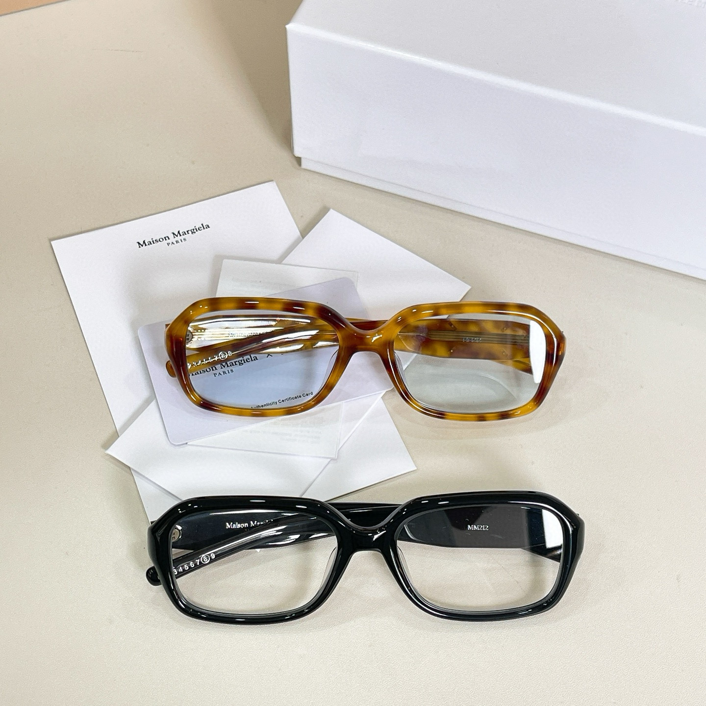 Maison Margiela Acetate Rectangular Eyeglasses