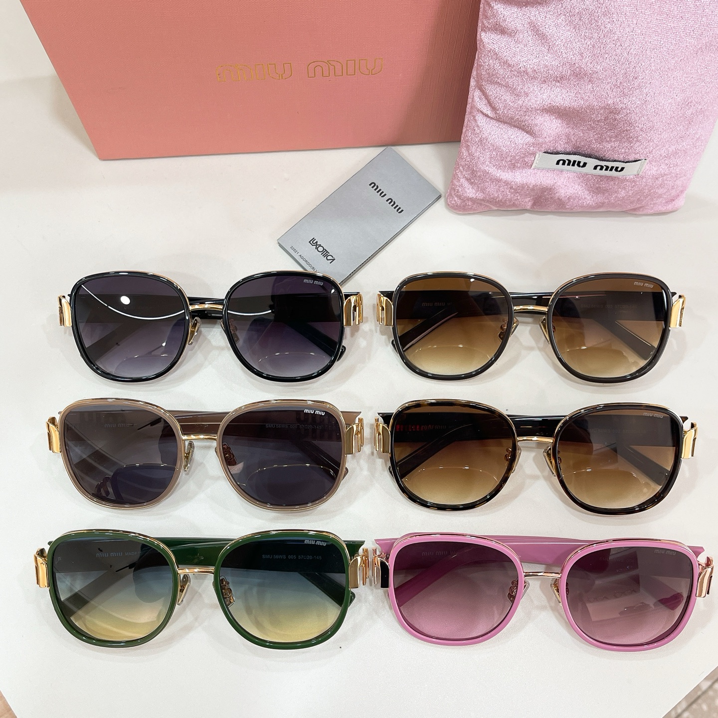 MIU M*🎀🎀🎀MODEL:SMU 56WS🎀🎀🎀SIZE：57口20-145🎀🎀🎀
