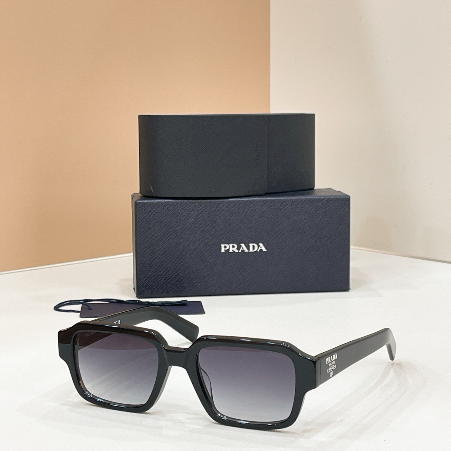 PRADA Sunglasses Acetate Square Gradient Lenses