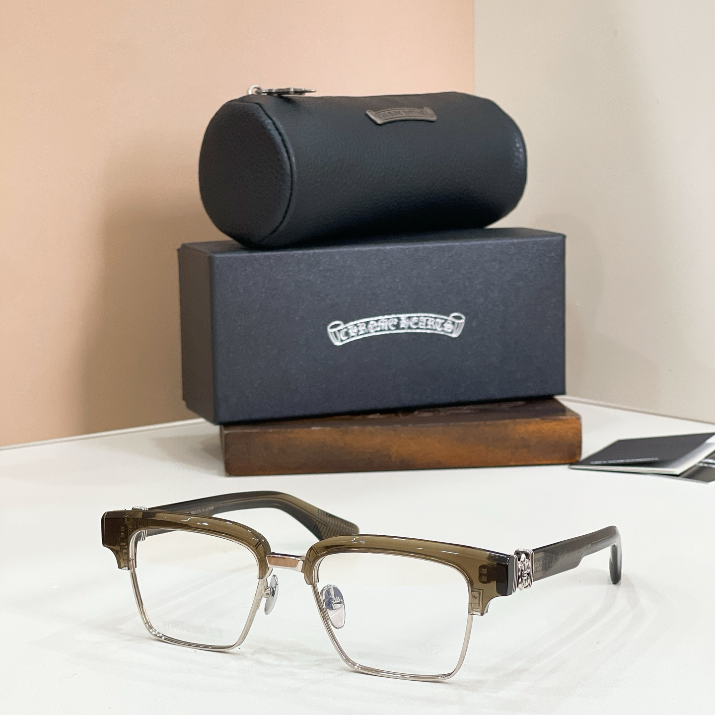 Chrome Hearts Half-Rim Titanium Glasses