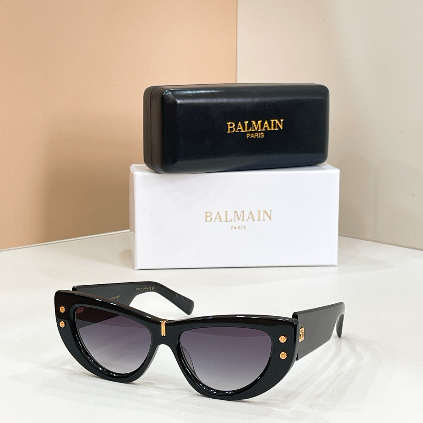 BALMAIN 巴尔曼🍁🍁🍁MODEL：B-MUSE--55//BLK- GLD🍁🍁🍁SIZE：55口1