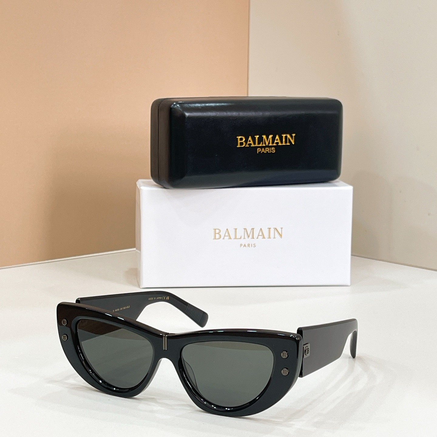 BALMAIN 巴尔曼🍁🍁🍁MODEL：B-MUSE--55//BLK- GLD🍁🍁🍁SIZE：55口1