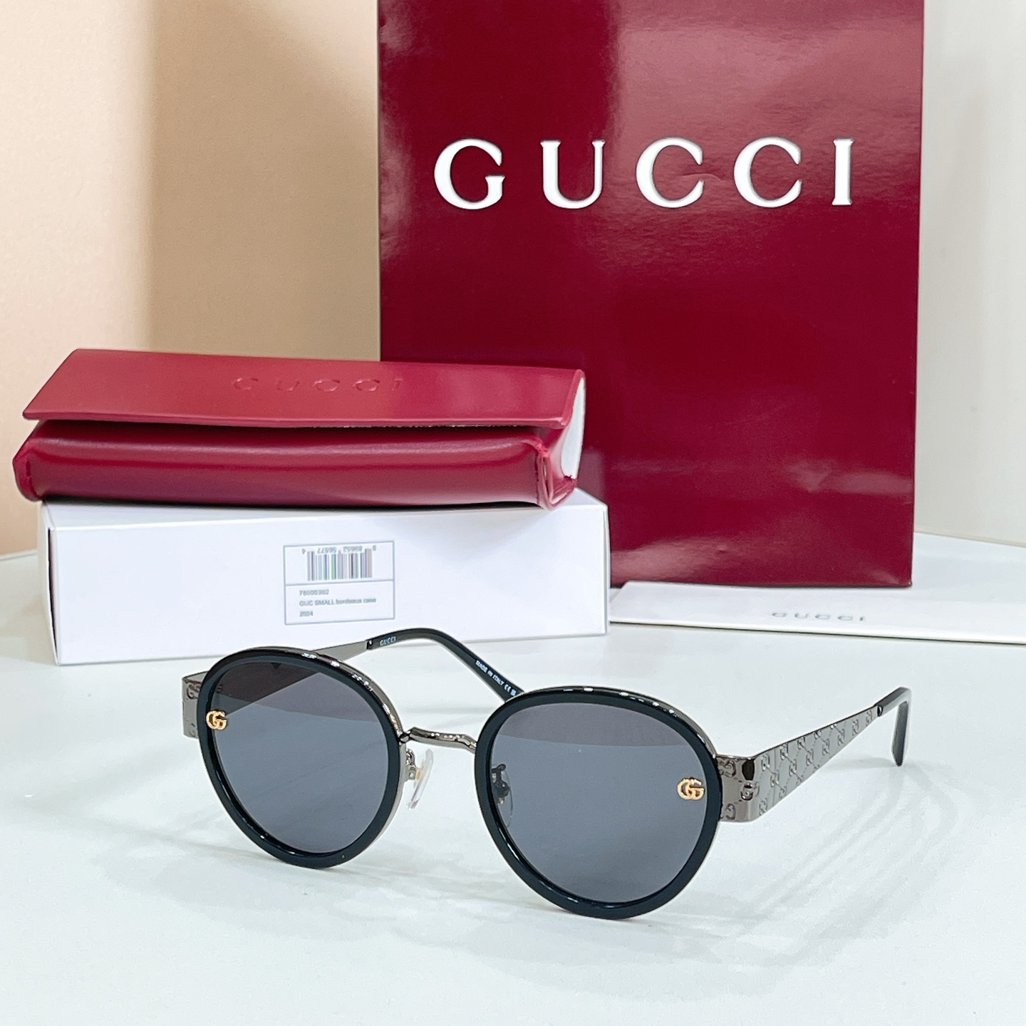 GUCCI Sunglasses Round Acetate Metal GG2035SK