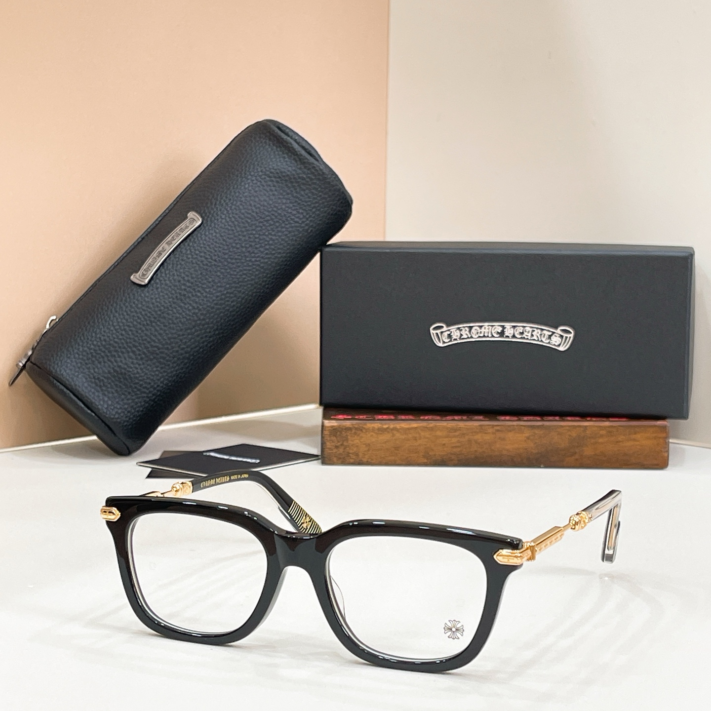 Chrome Hearts Acetate Square Eyeglasses