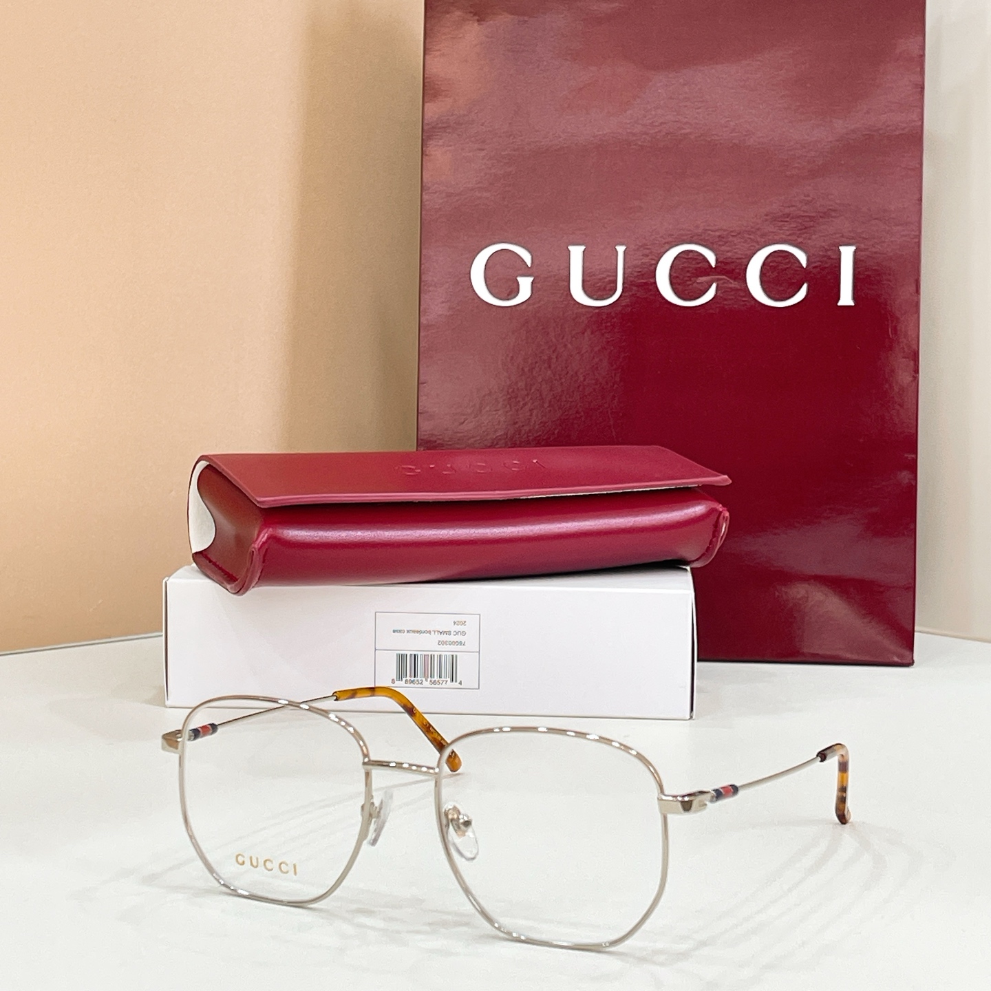 GUCC*🐝🐝🐝MODEL：GG2140O🐝🐝🐝SIZE：53口20-145🐝🐝