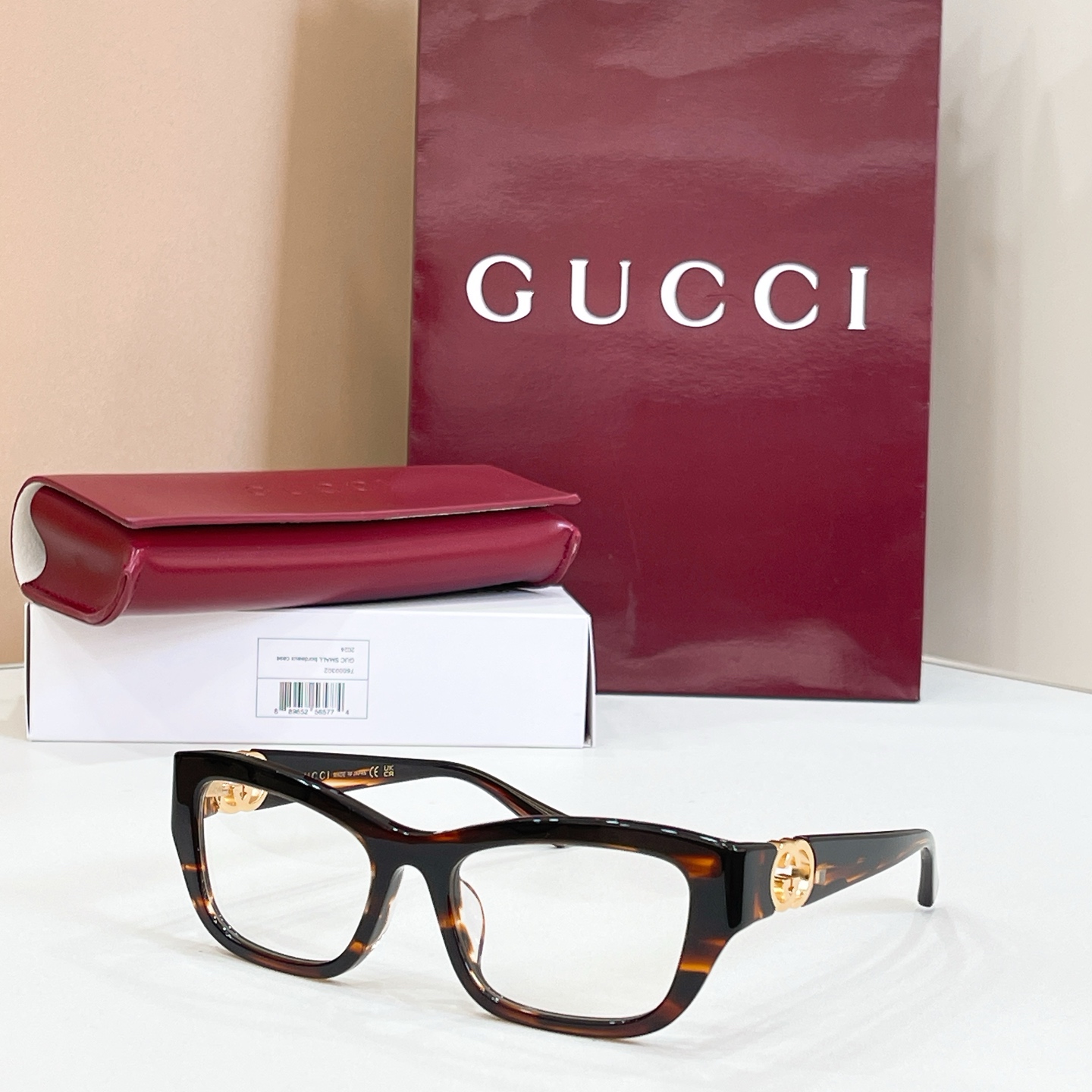 GUCC*🐝🐝🐝MODEL：GG2125O🐝🐝🐝SIZE：52口18-135🐝🐝