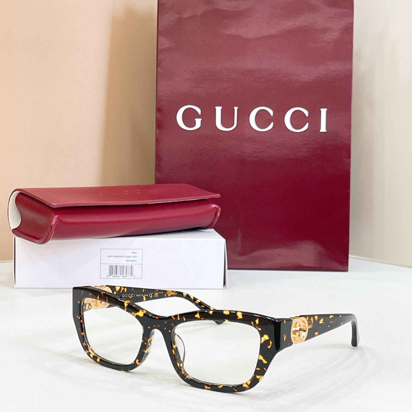 GUCC*🐝🐝🐝MODEL：GG2125O🐝🐝🐝SIZE：52口18-135🐝🐝