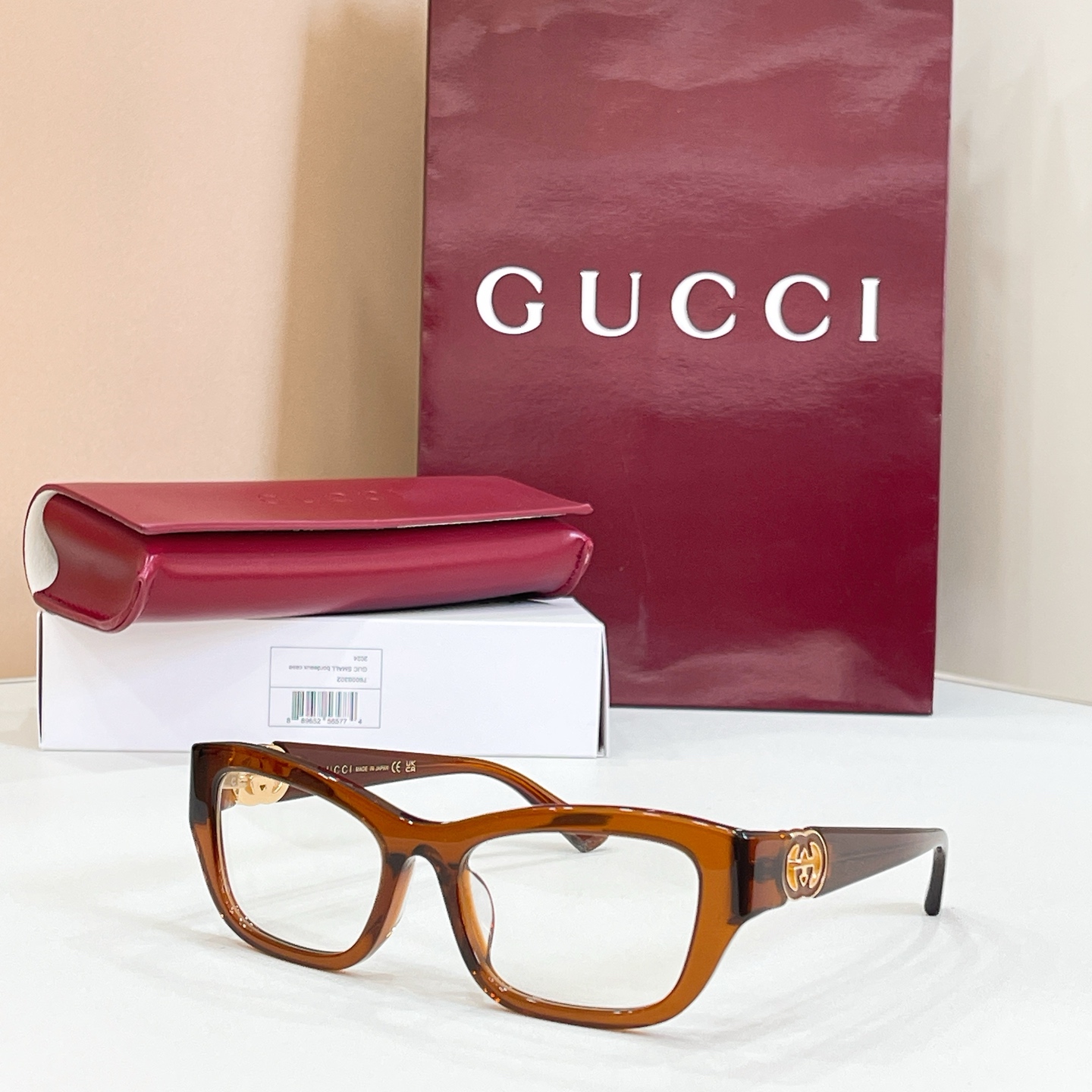 GUCC*🐝🐝🐝MODEL：GG2125O🐝🐝🐝SIZE：52口18-135🐝🐝