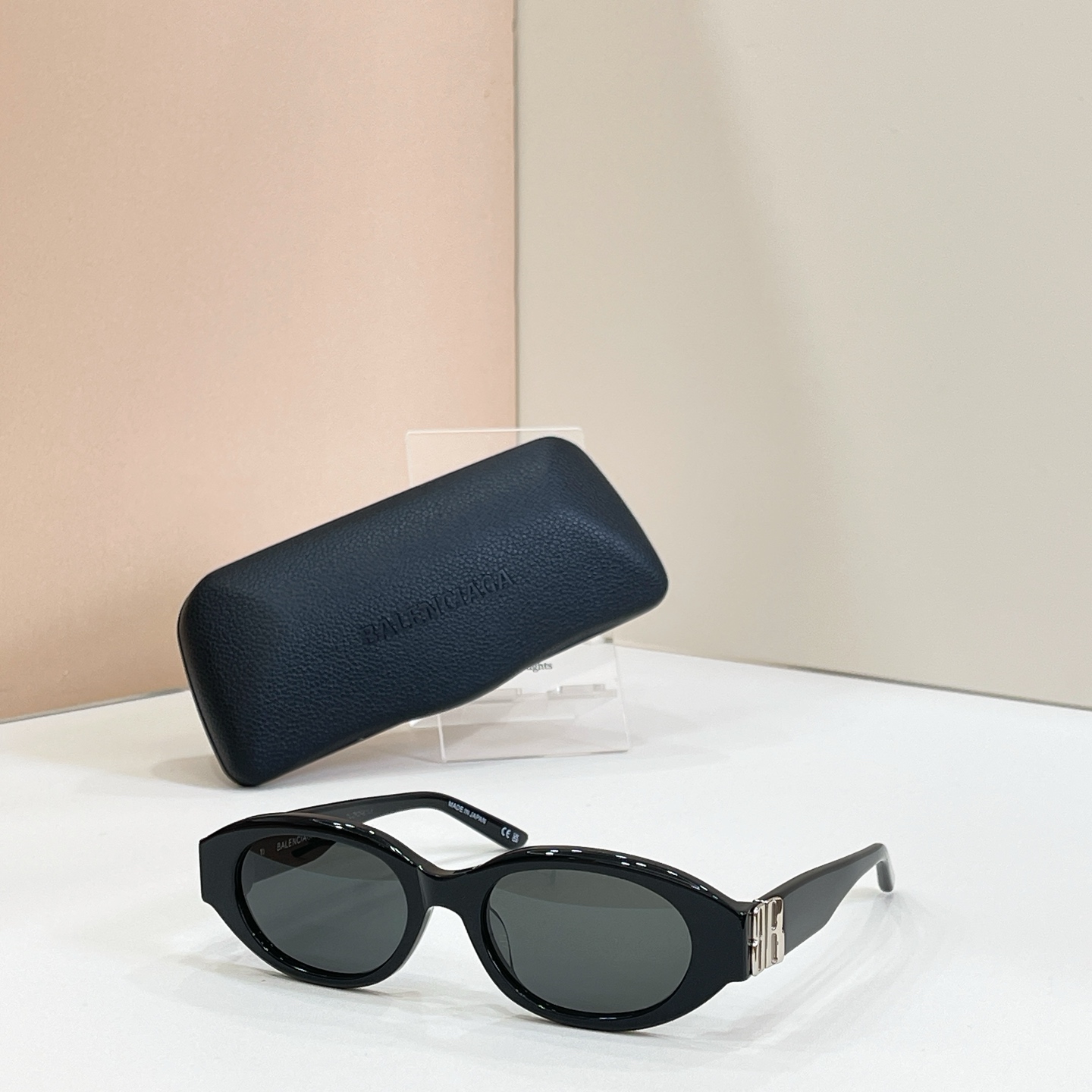 Balenciaga Sunglasses Acetate Oval Frame