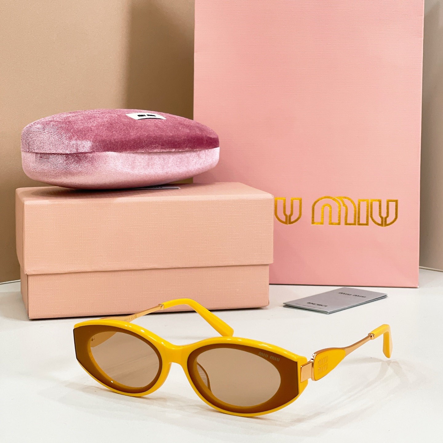 MIUMIU MU 1706LV Acetate Cat-Eye Sunglasses