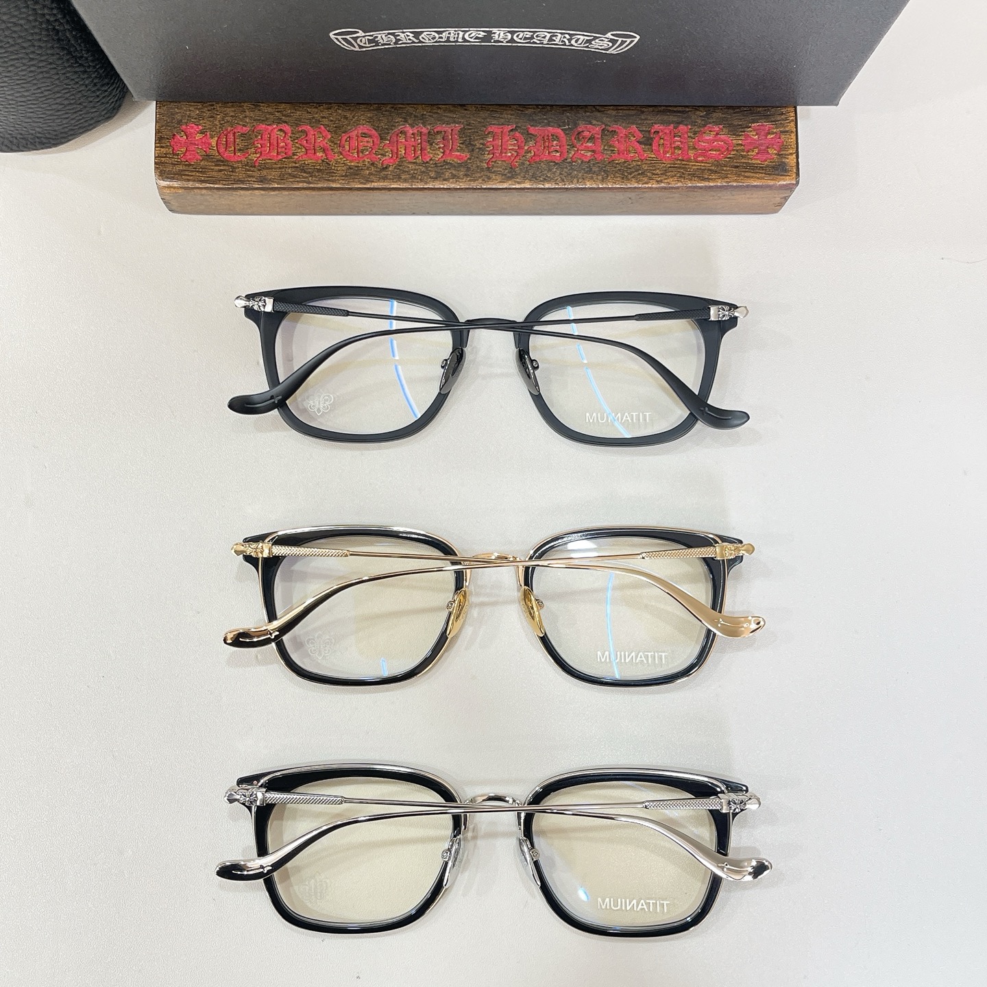 Chrome Hearts 15018046CHROME HEART* MODEL：GIZZNME SIZE：52口22-148