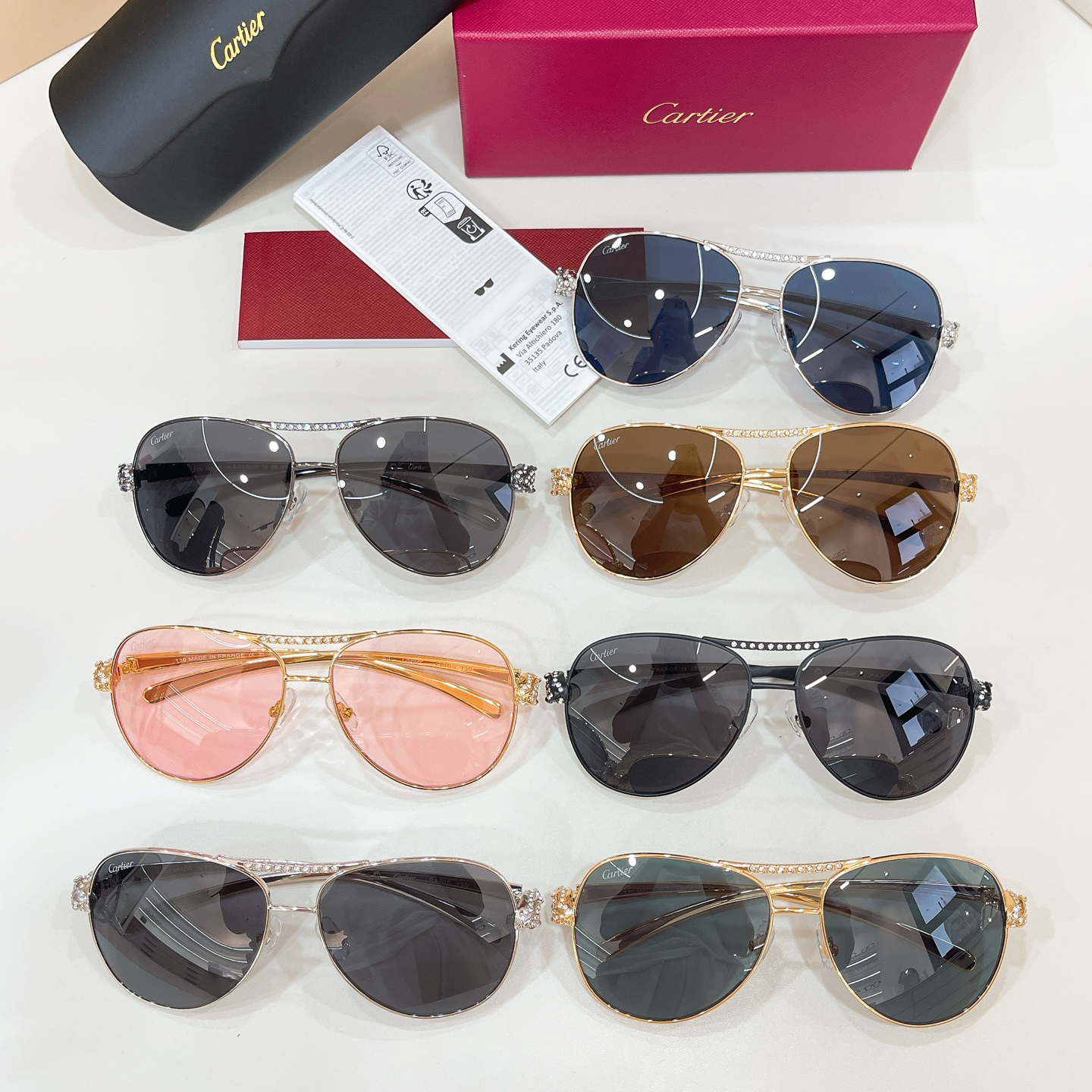 Cartier 15018073Cartie* MODEL：CT0735S SIZE:130 钛～～