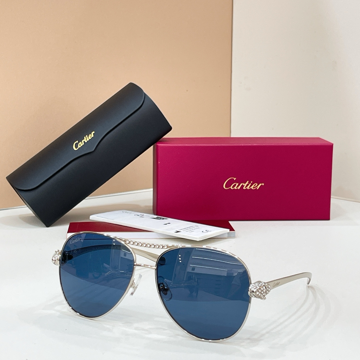 Cartier 15018073Cartie* MODEL：CT0735S SIZE:130 钛～～
