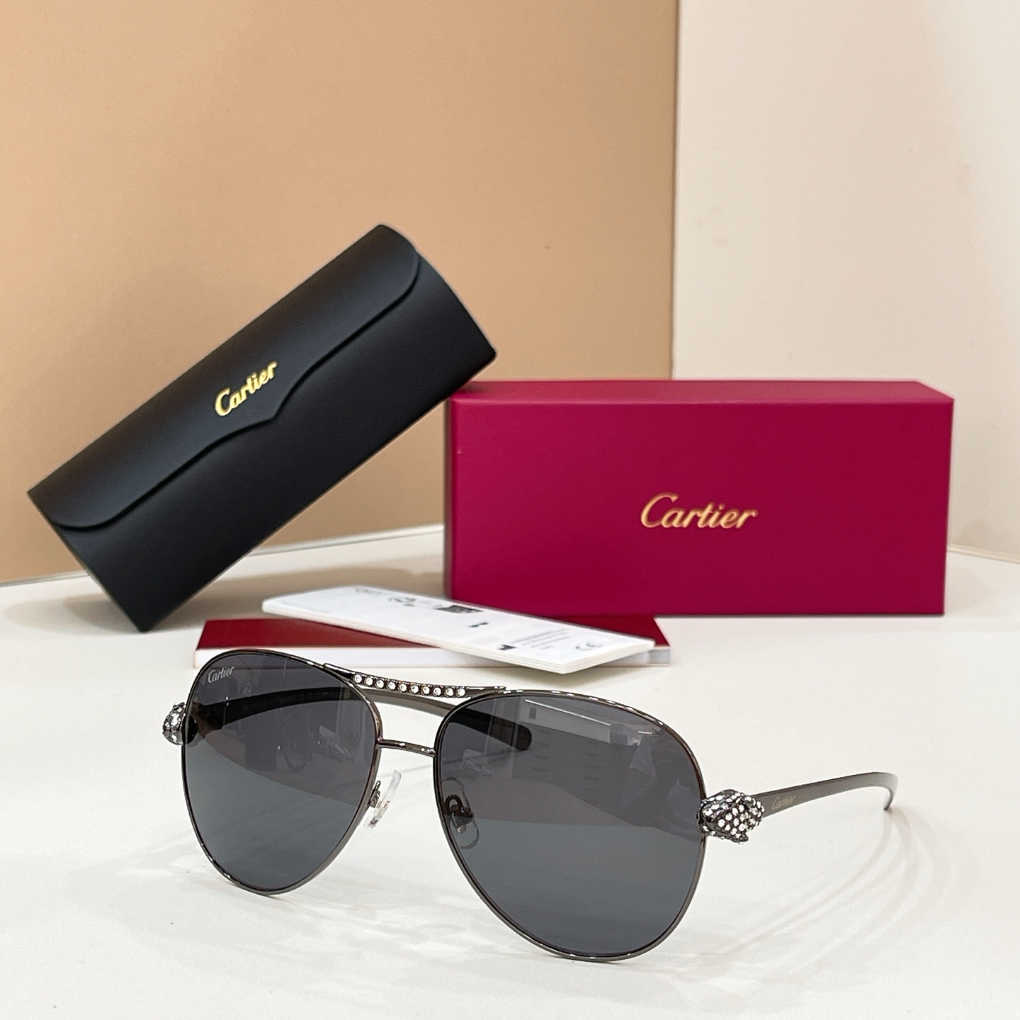 Cartier 15018073Cartie* MODEL：CT0735S SIZE:130 钛～～