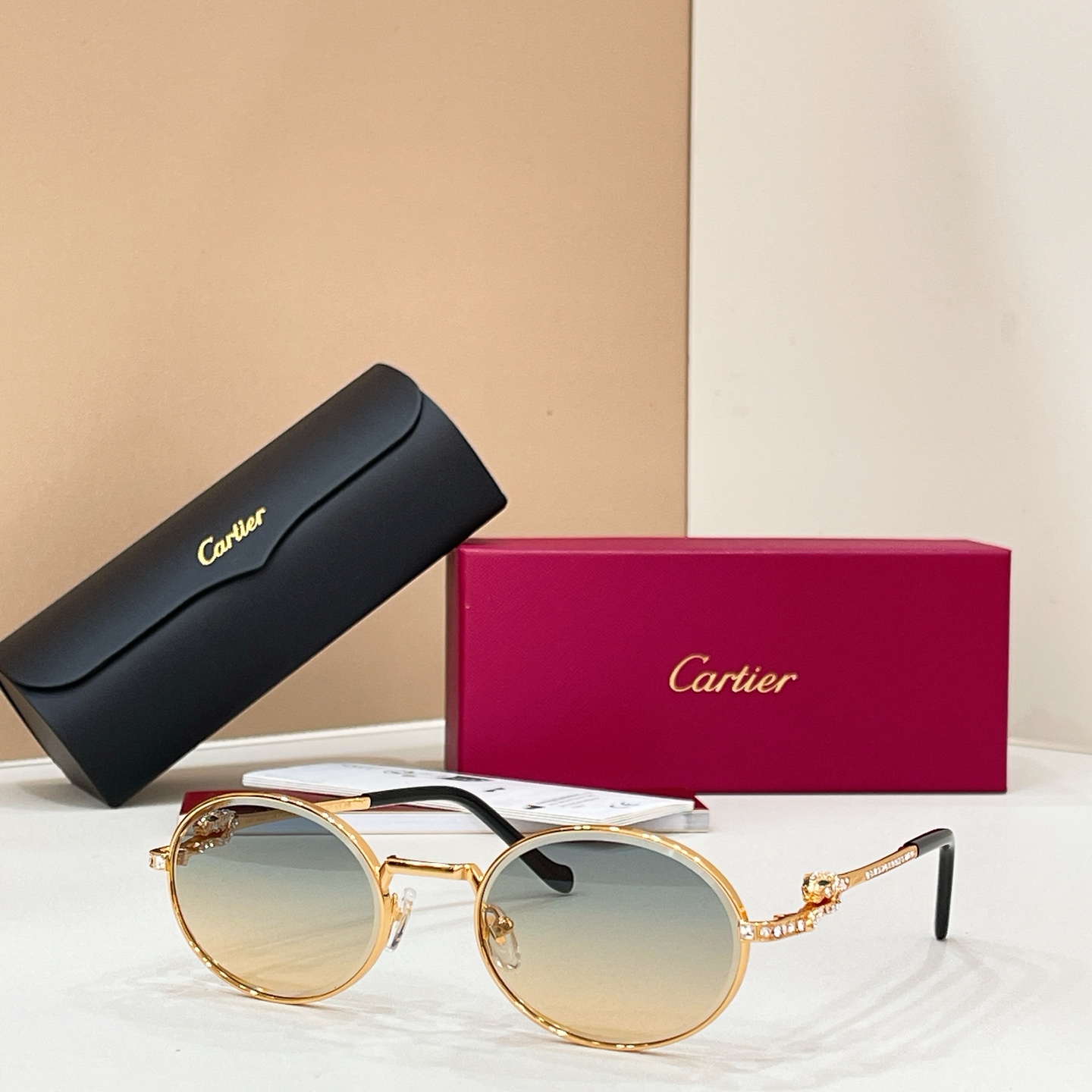 Cartier Cartie* MODEL：CT0729S SIZE:143 太阳镜，变色片