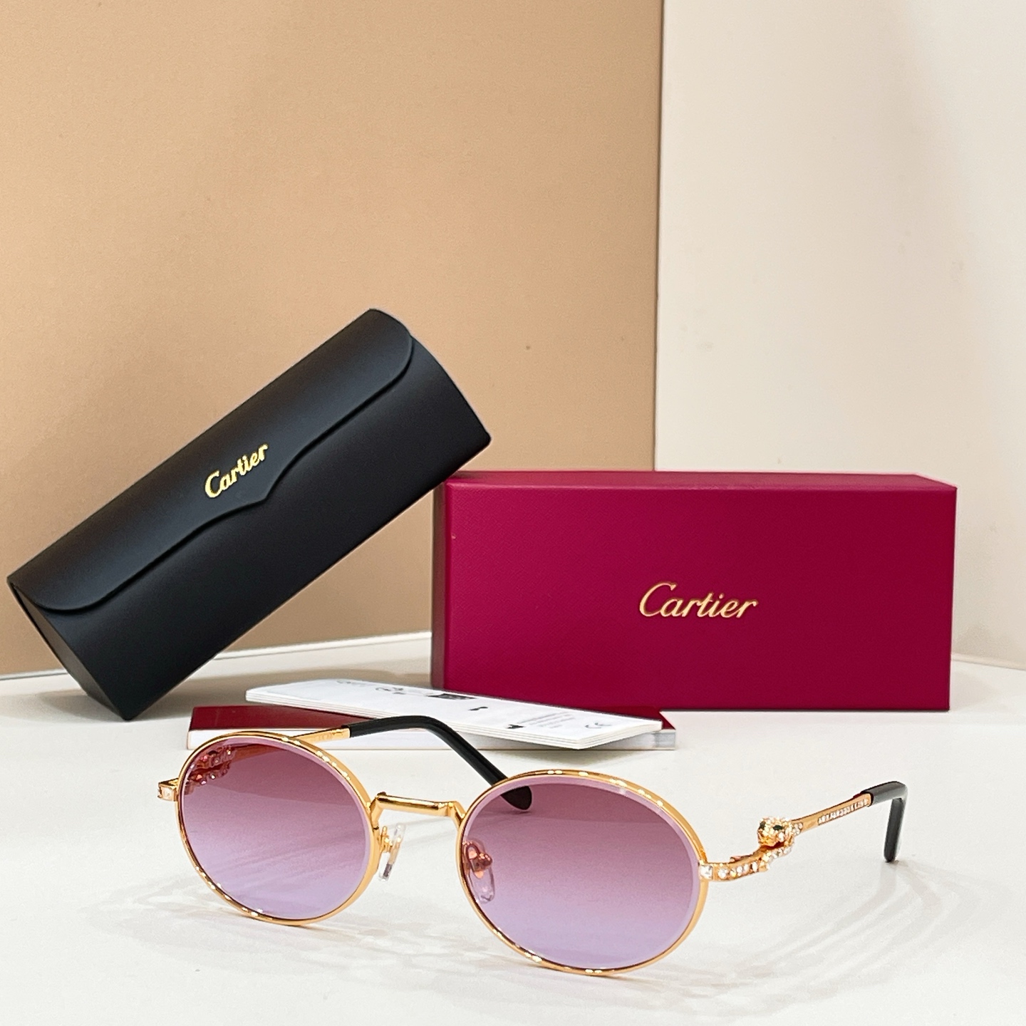 Cartier Cartie* MODEL：CT0729S SIZE:143 太阳镜，变色片