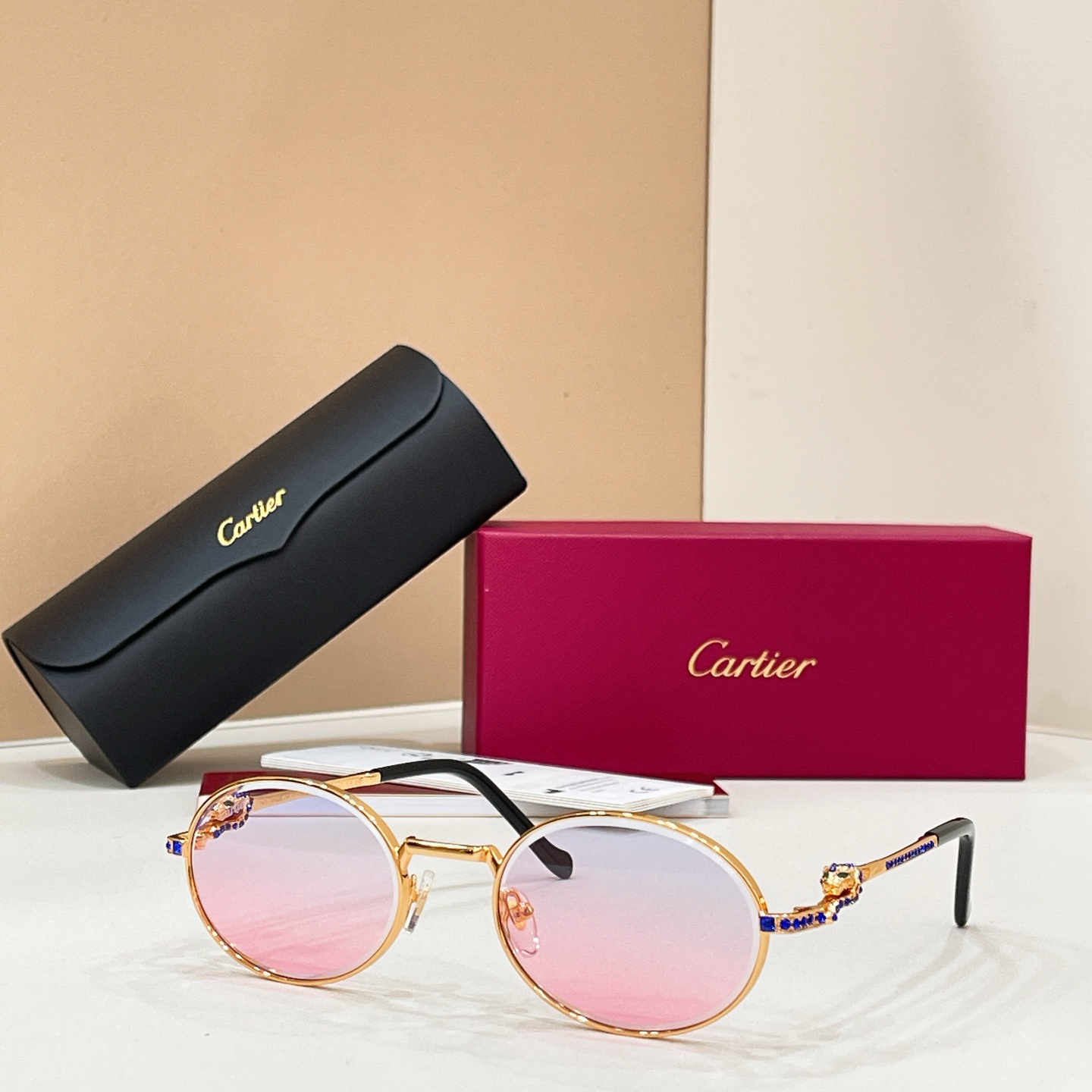 Cartier Cartie* MODEL：CT0729S SIZE:143 太阳镜，变色片