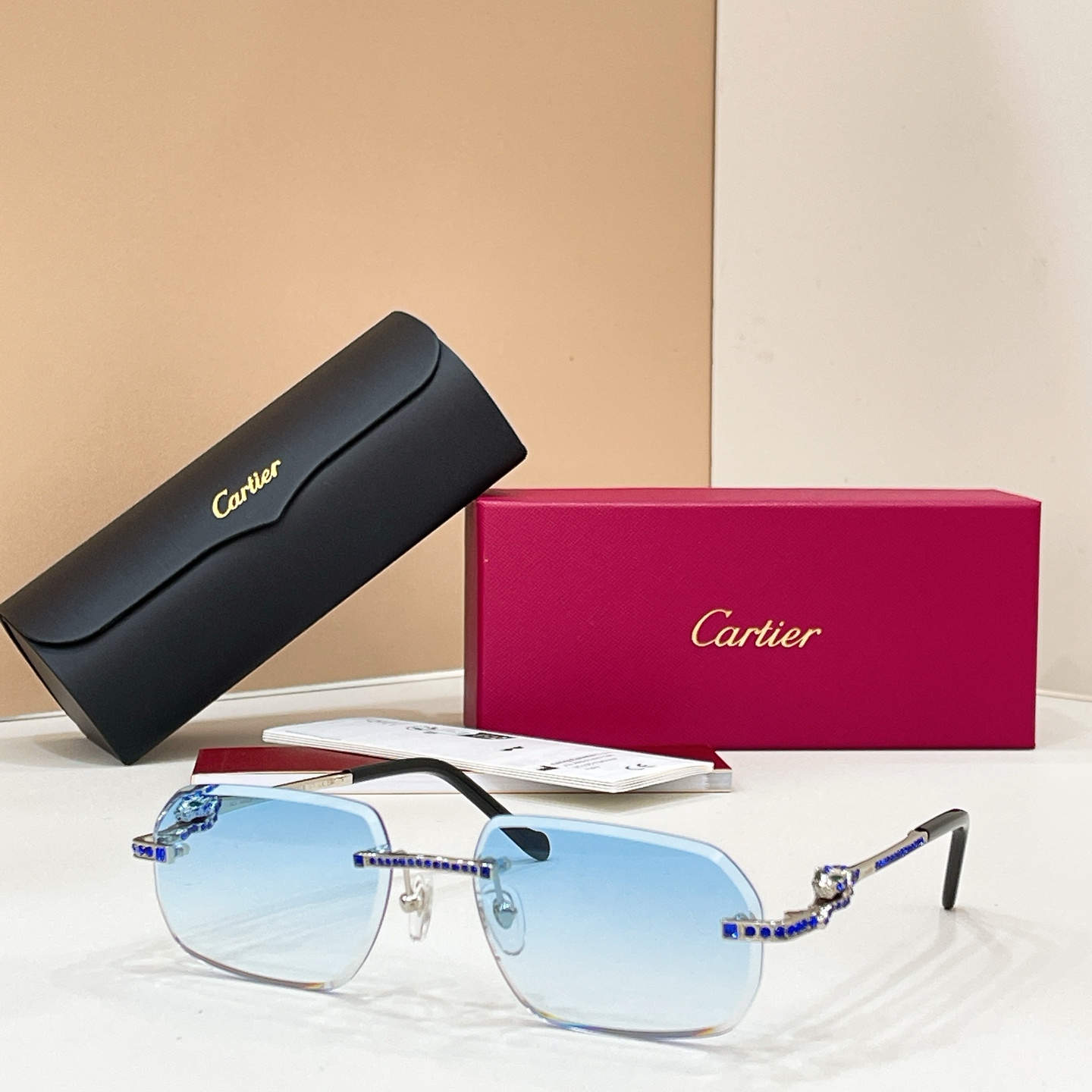 Cartier Cartie* MODEL：CT0727S SIZE:143 太阳镜，变色片