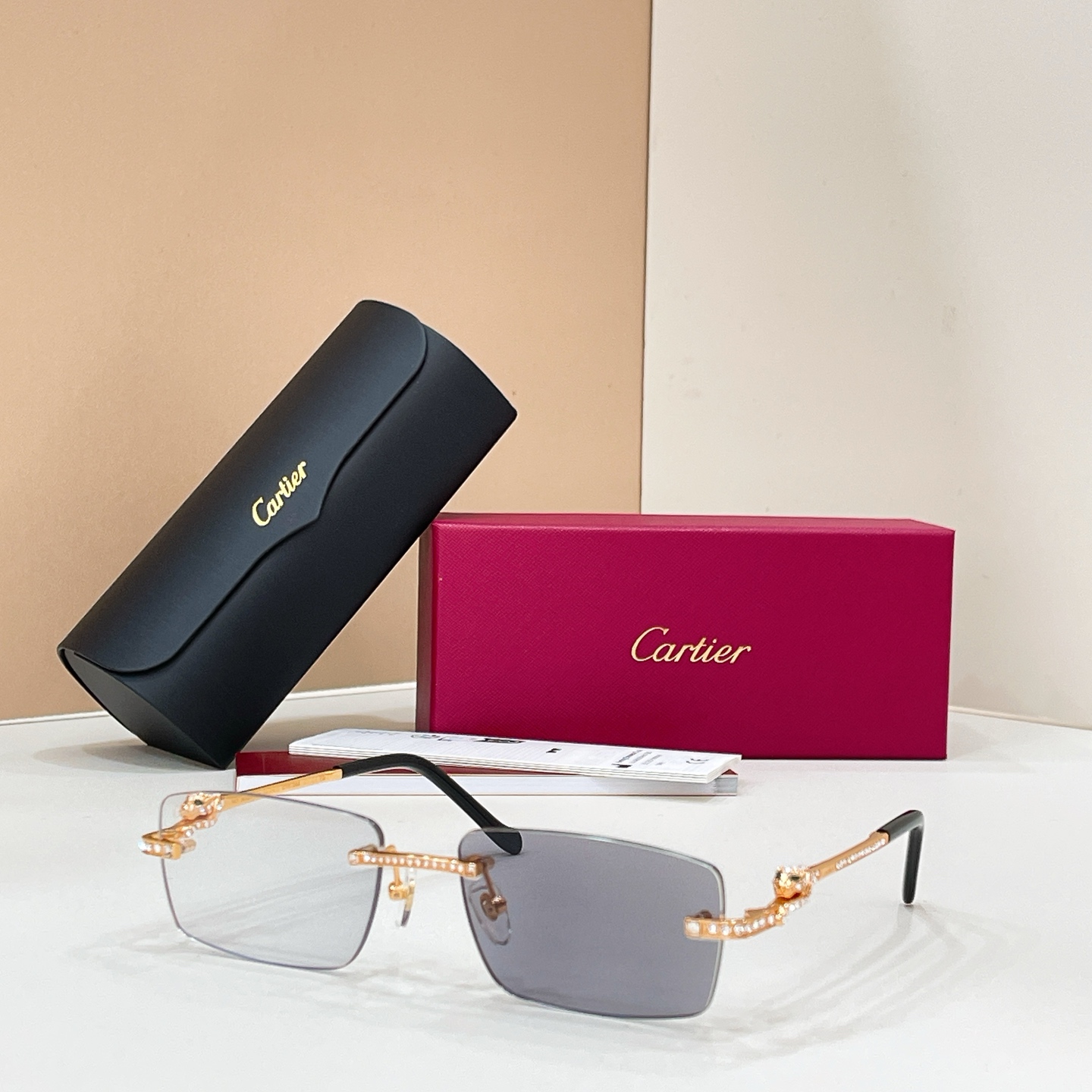 Cartier Cartie* MODEL：CT0725S SIZE:143 太阳镜14017046，变色片17020046