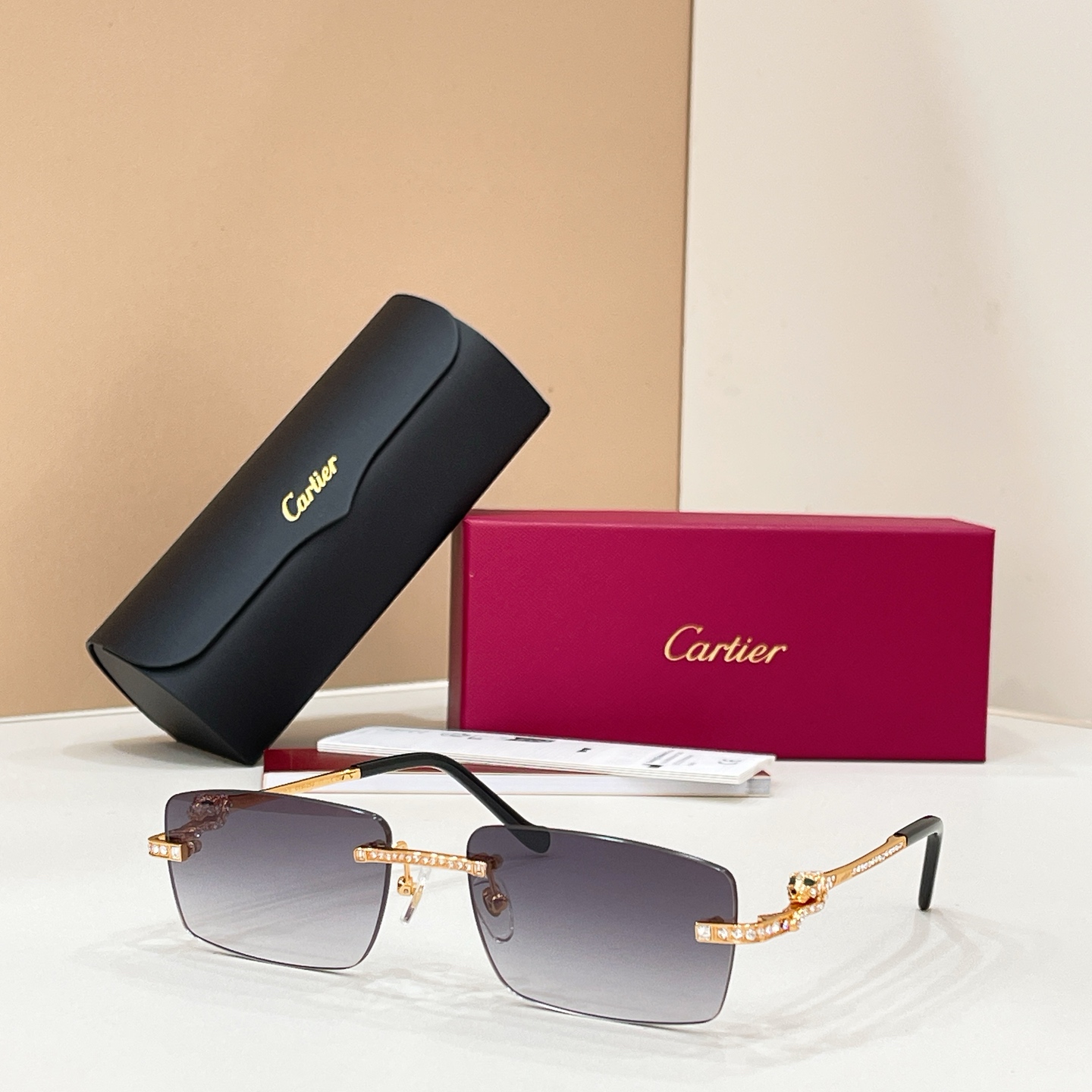 Cartier Cartie* MODEL：CT0725S SIZE:143 太阳镜14017046，变色片17020046