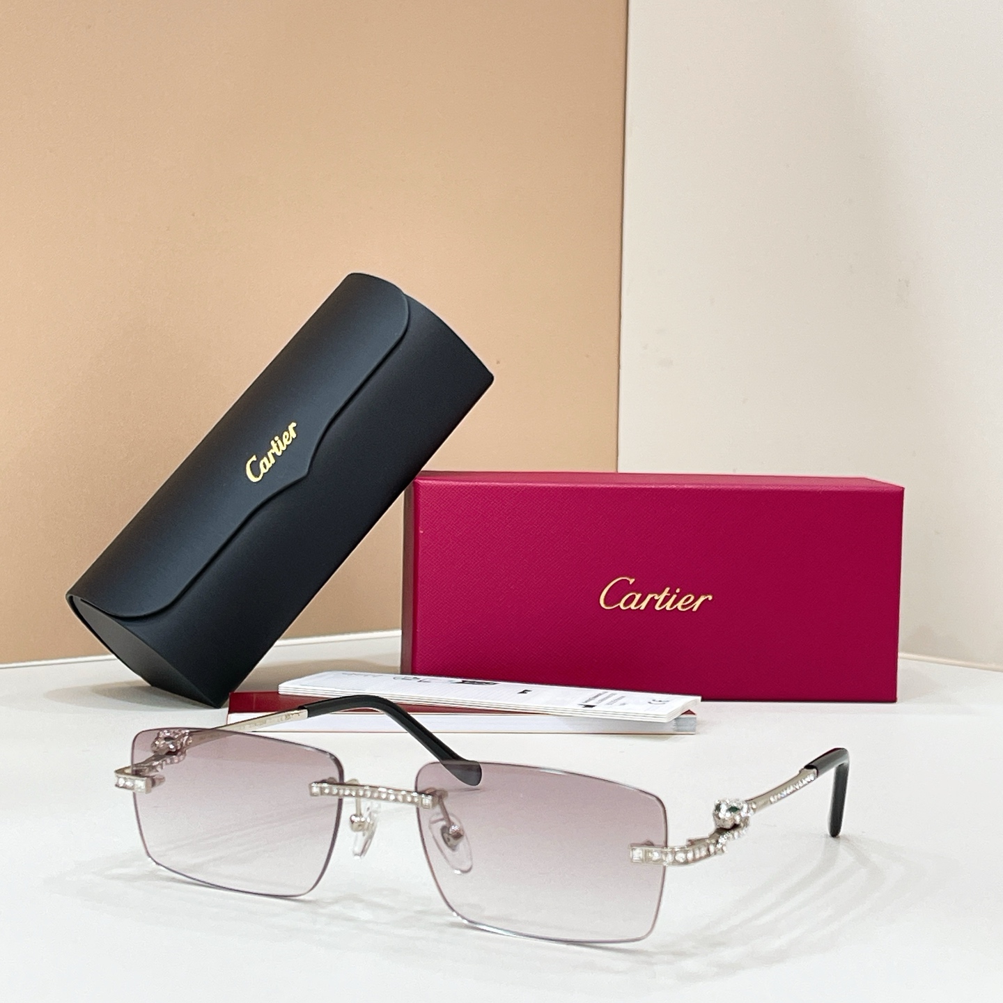 Cartier Cartie* MODEL：CT0725S SIZE:143 太阳镜14017046，变色片17020046
