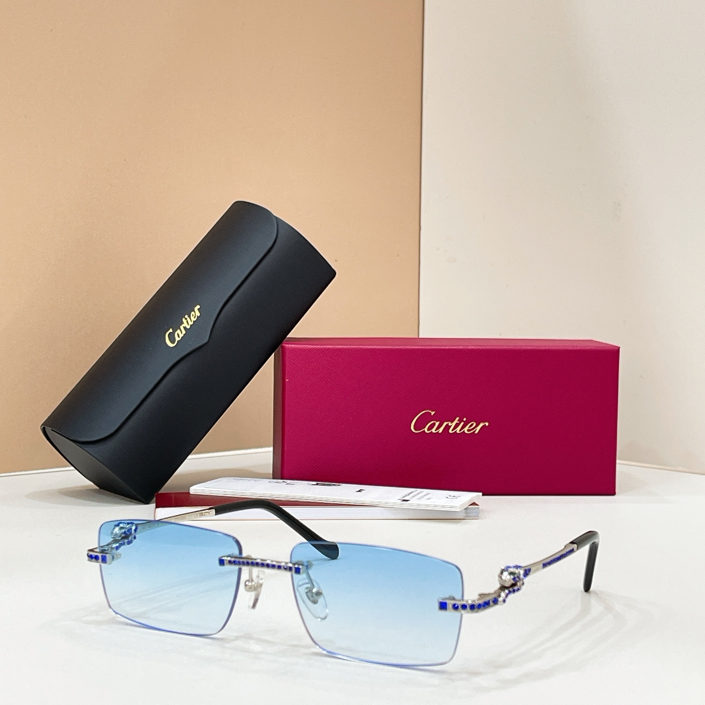 Cartier Cartie* MODEL：CT0725S SIZE:143 太阳镜14017046，变色片17020046