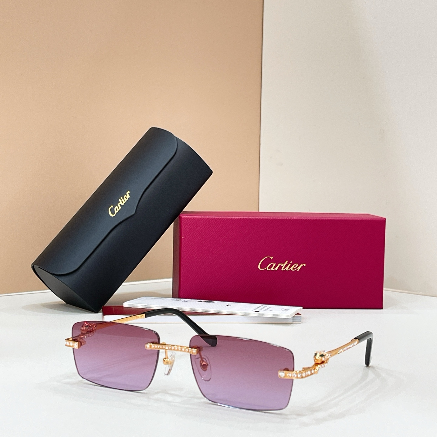 Cartier Cartie* MODEL：CT0725S SIZE:143 太阳镜14017046，变色片17020046
