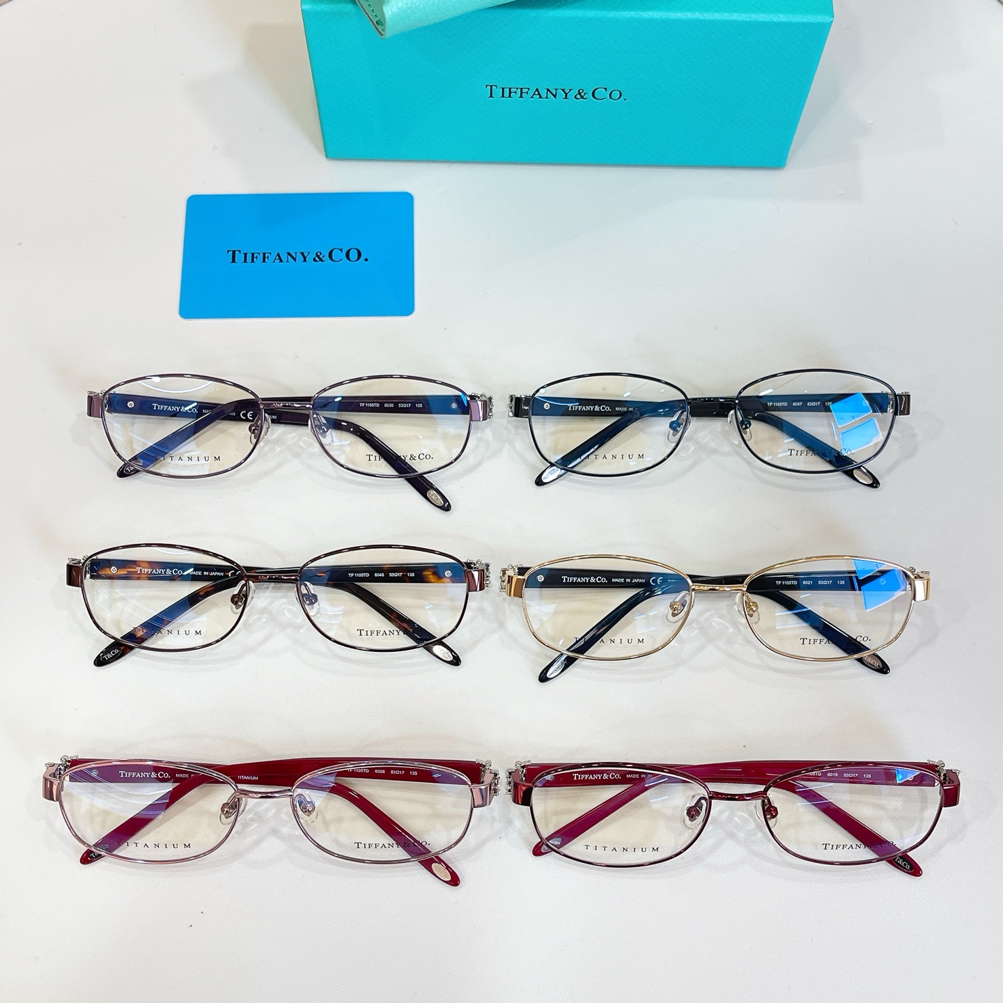 Tiffany & Co. TIFFANY&Co. MODEL：TF 1105TD SIZE：53口17-135 钛～～
