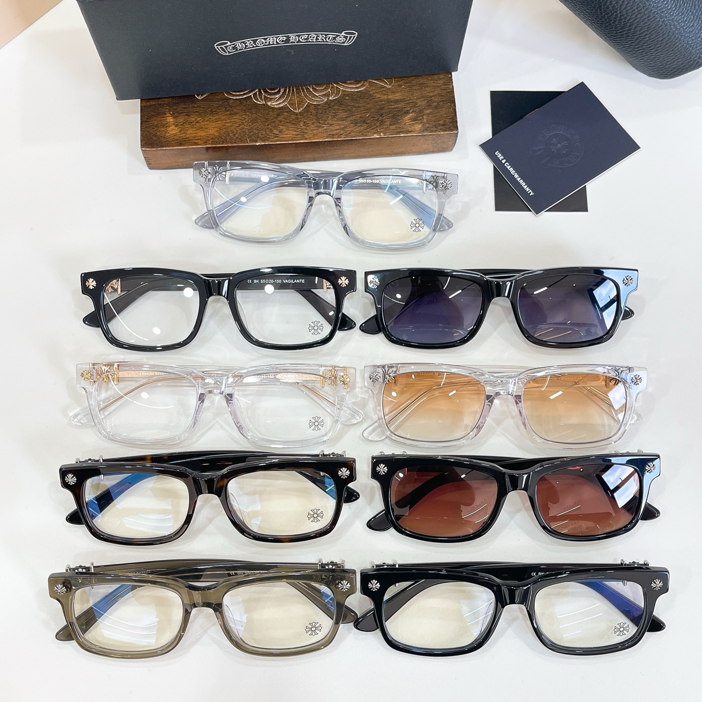Chrome Hearts Chrome Hearts MODEL：VAGILANTE SIZE：55口20-150 光学镜13015046