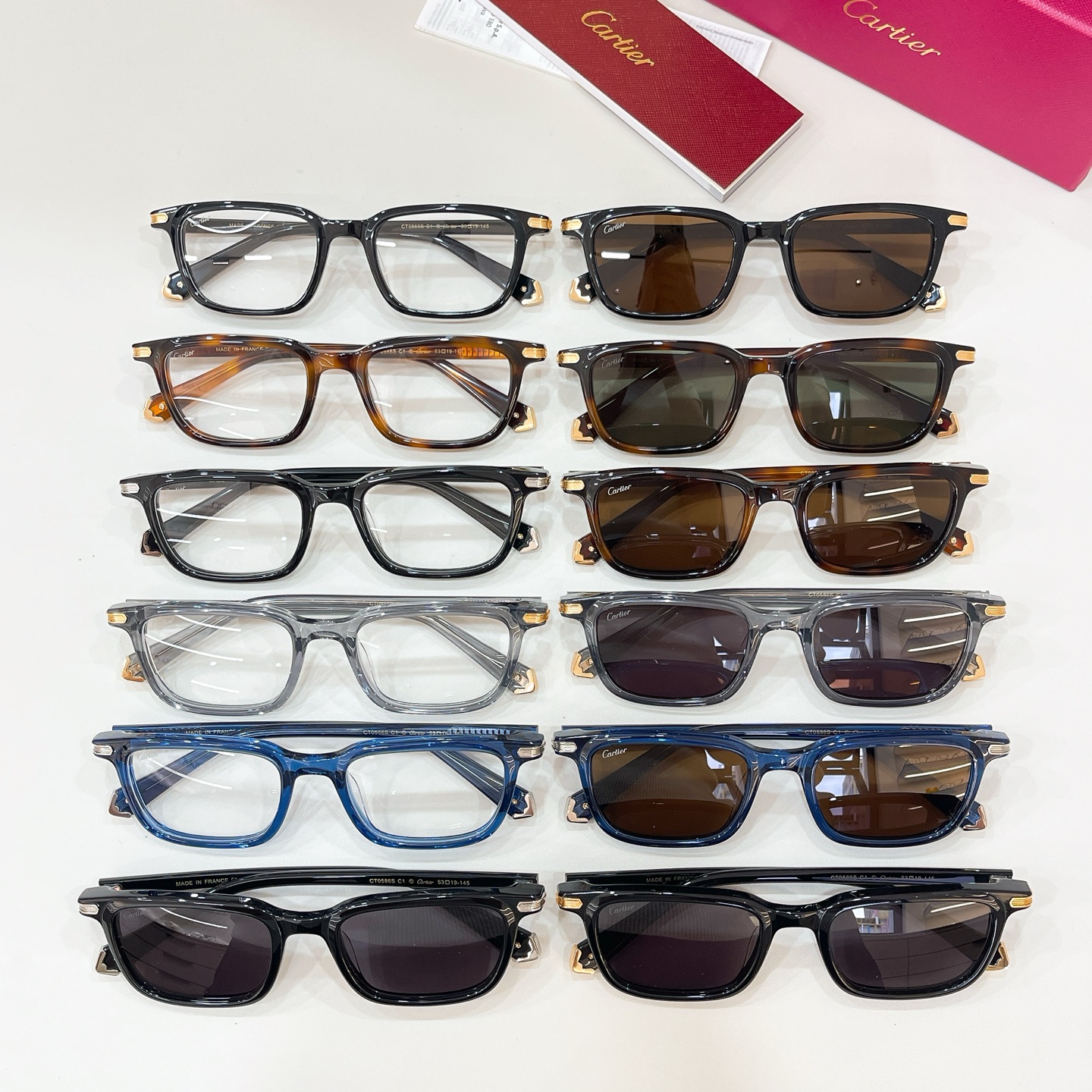 Cartier 12015043Cartie* MODEL：CT0586S SIZE:53口19-145