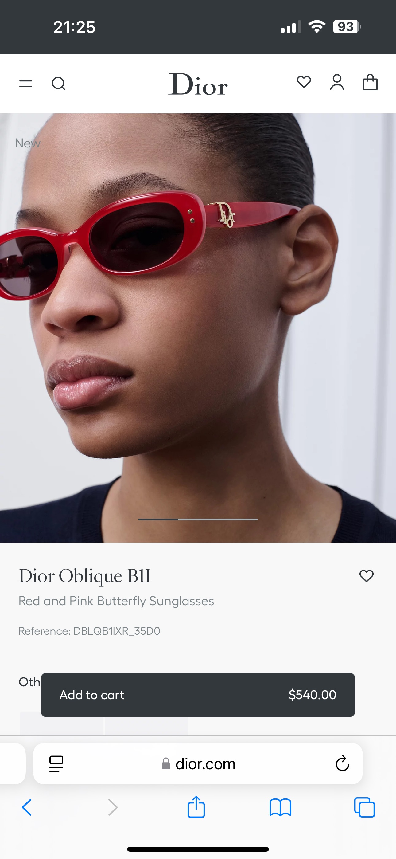 DIO*🌟🌟🌟MODEL：Dior Oblique B1F🌟🌟🌟SIZE：54口20-145🌟🌟