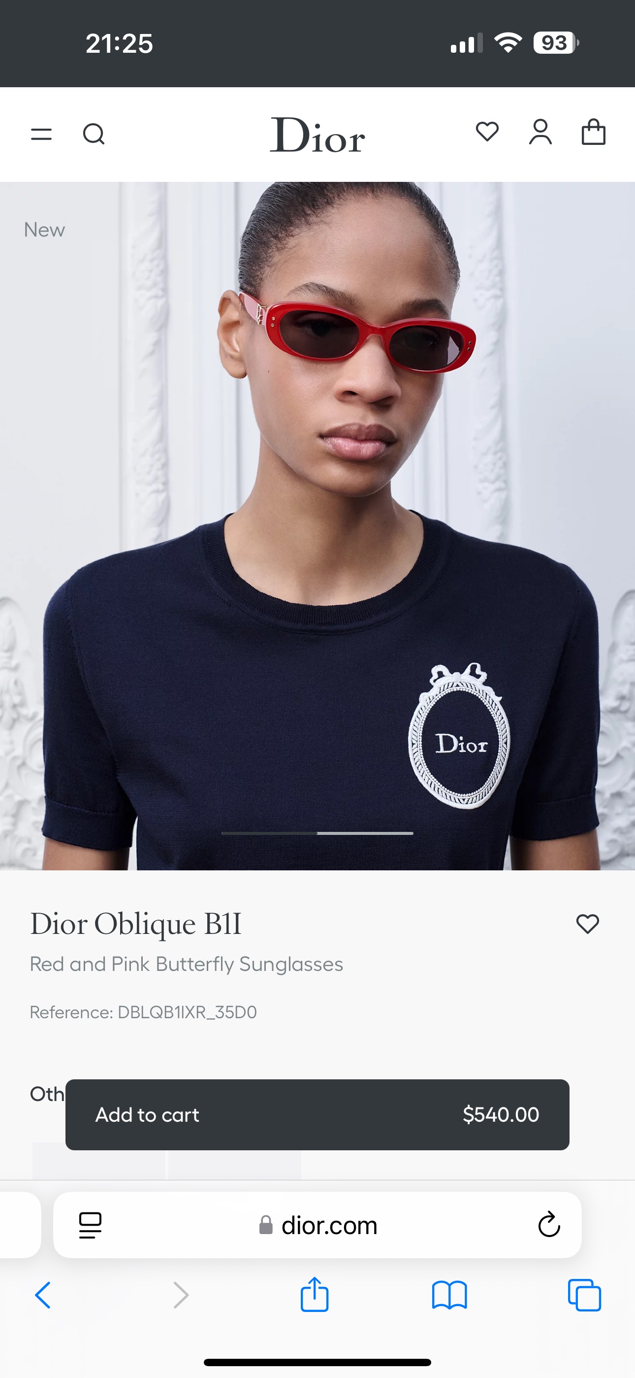 DIO*🌟🌟🌟MODEL：Dior Oblique B1F🌟🌟🌟SIZE：54口20-145🌟🌟