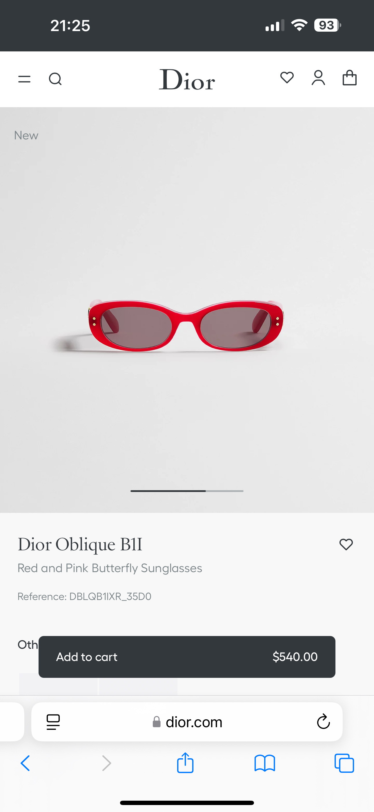 DIO*🌟🌟🌟MODEL：Dior Oblique B1F🌟🌟🌟SIZE：54口20-145🌟🌟