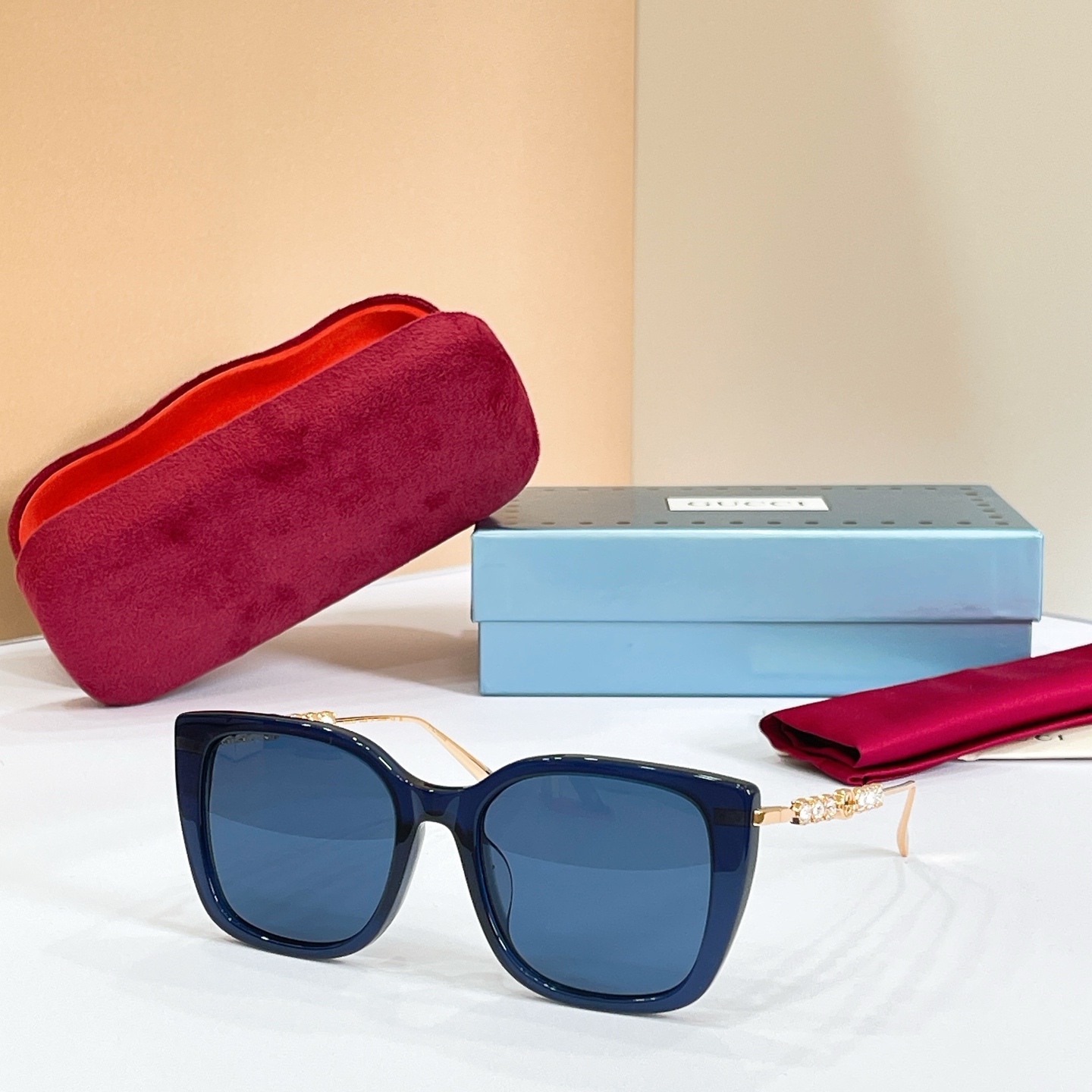 GUCCI GG1971S Acetate Square Sunglasses