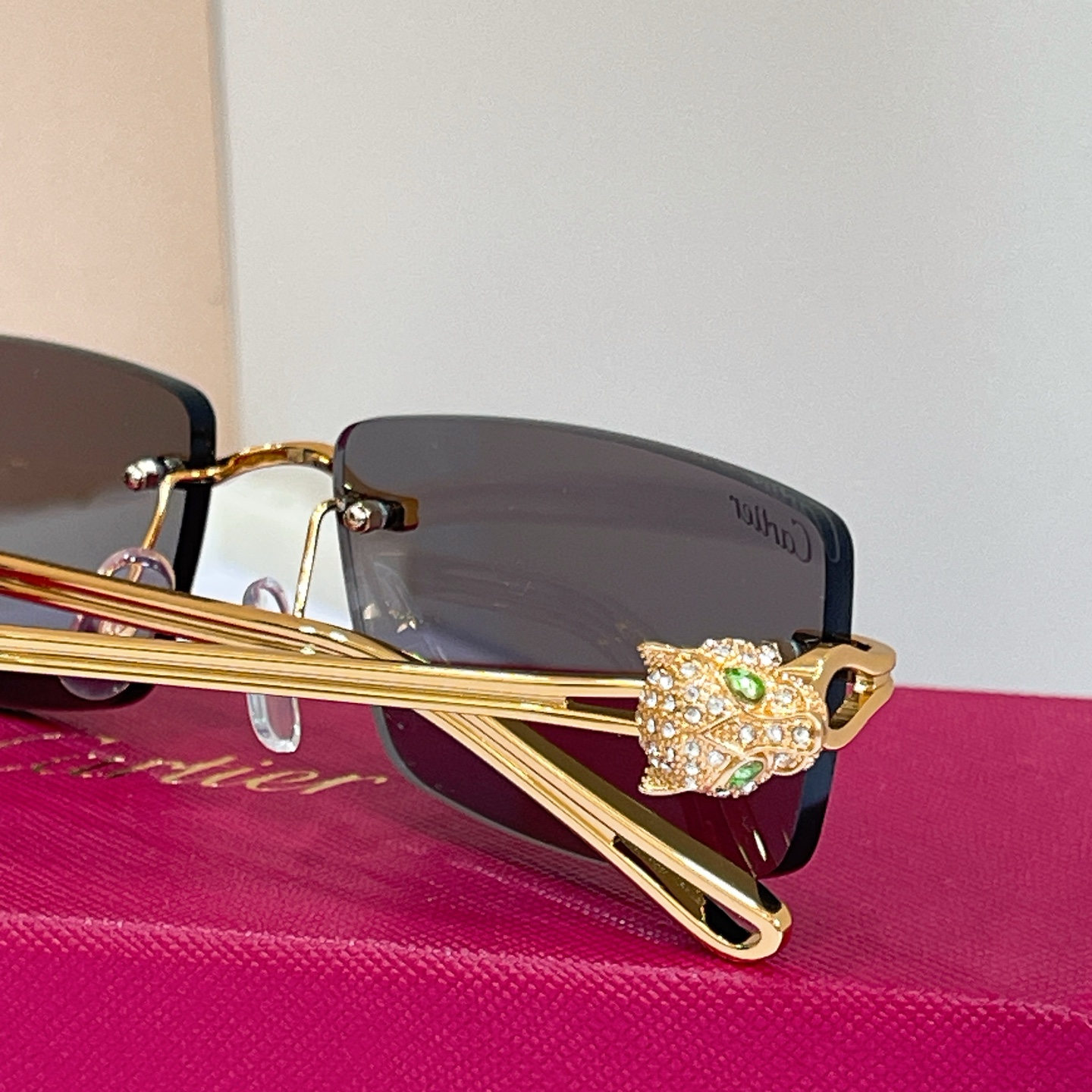 Cartier Rimless Rectangle Sunglasses