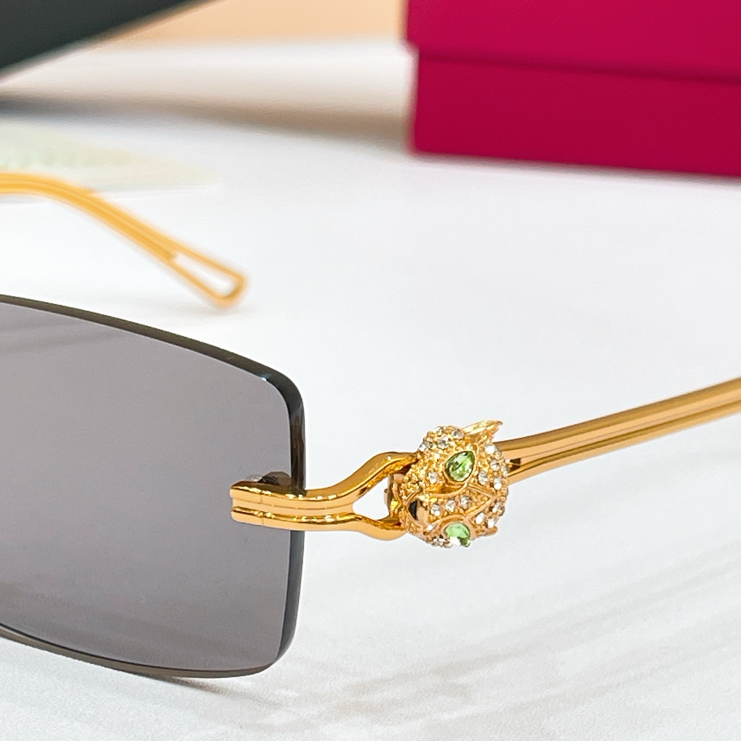 Cartier Rimless Rectangle Sunglasses