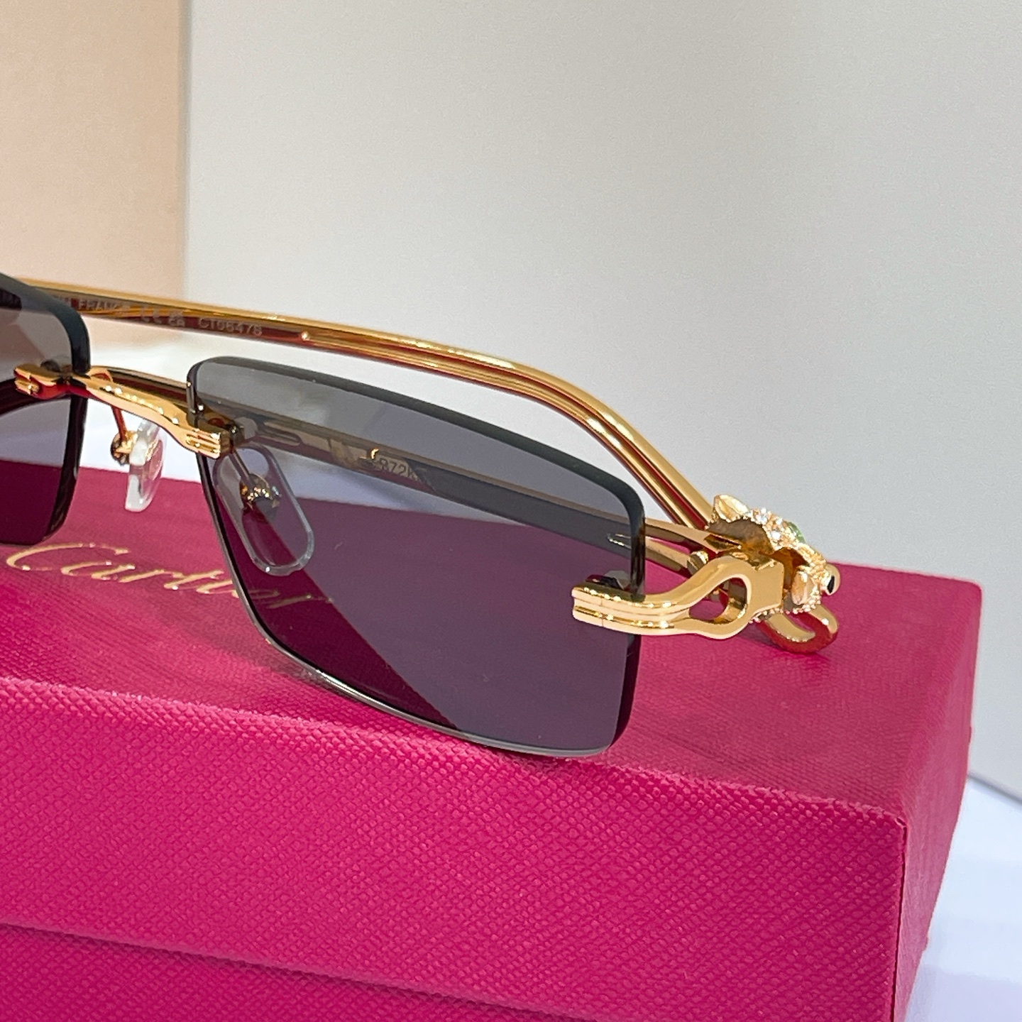 Cartier Rimless Rectangle Sunglasses