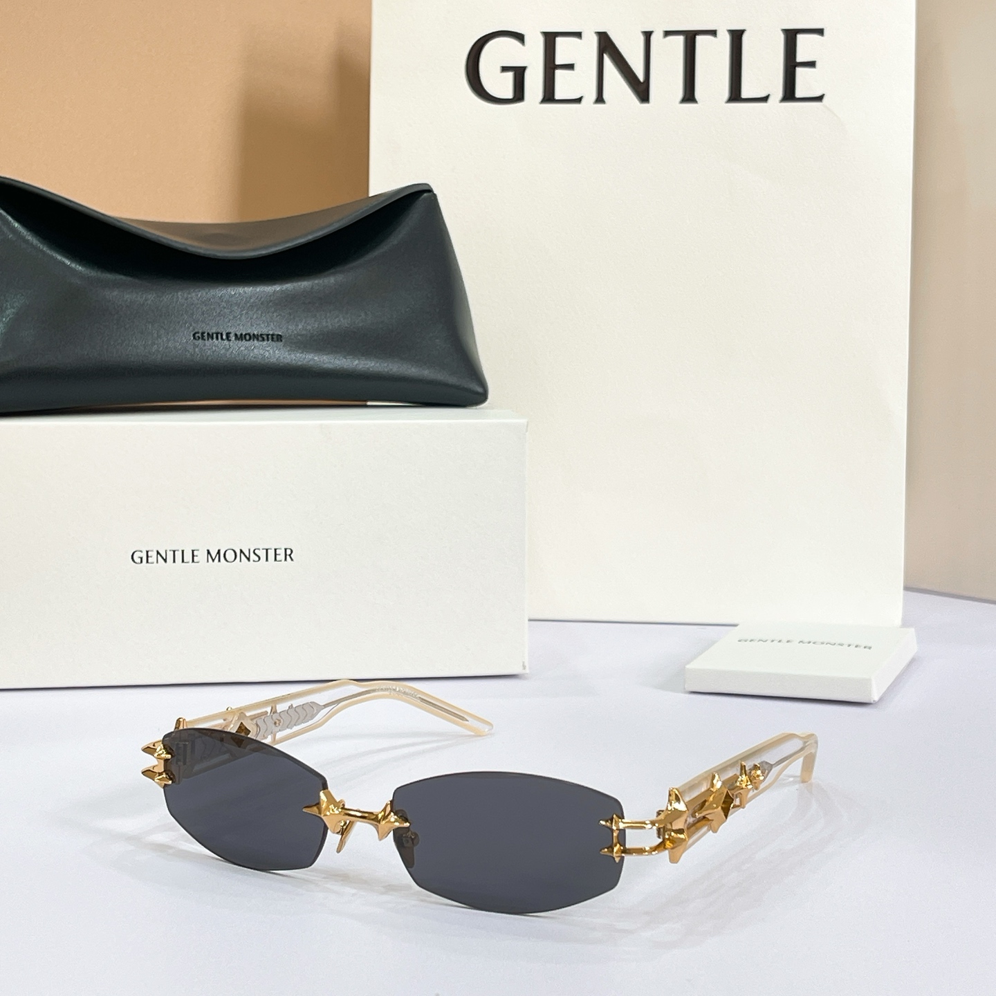 GENTLE MONSTER MANIFESTO Rimless Metal Sunglasses