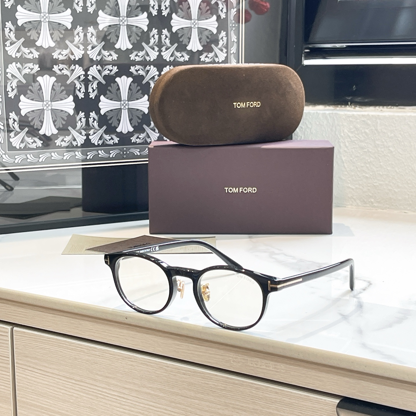 TOM FORD TF6112 Acetate Round Optical Glasses