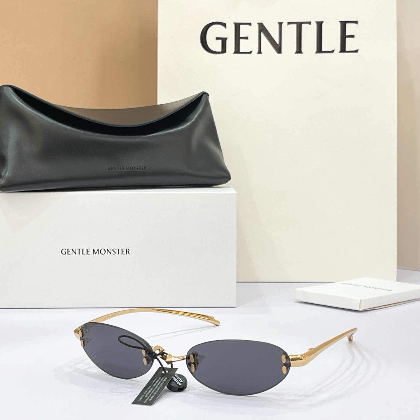 GENTLE MONSTER FURI Titanium Oval Sunglasses