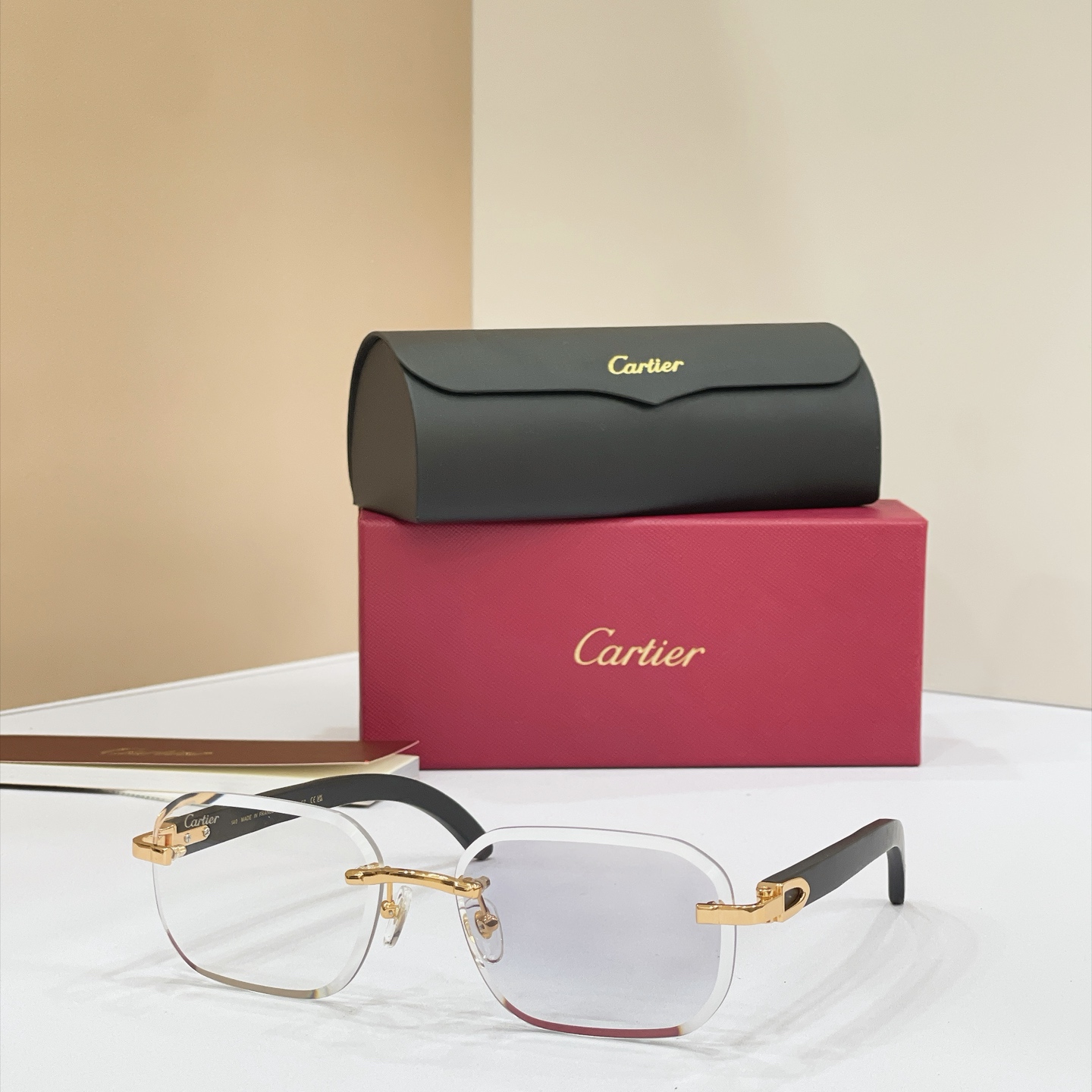 Cartier Rimless Gradient Sunglasses