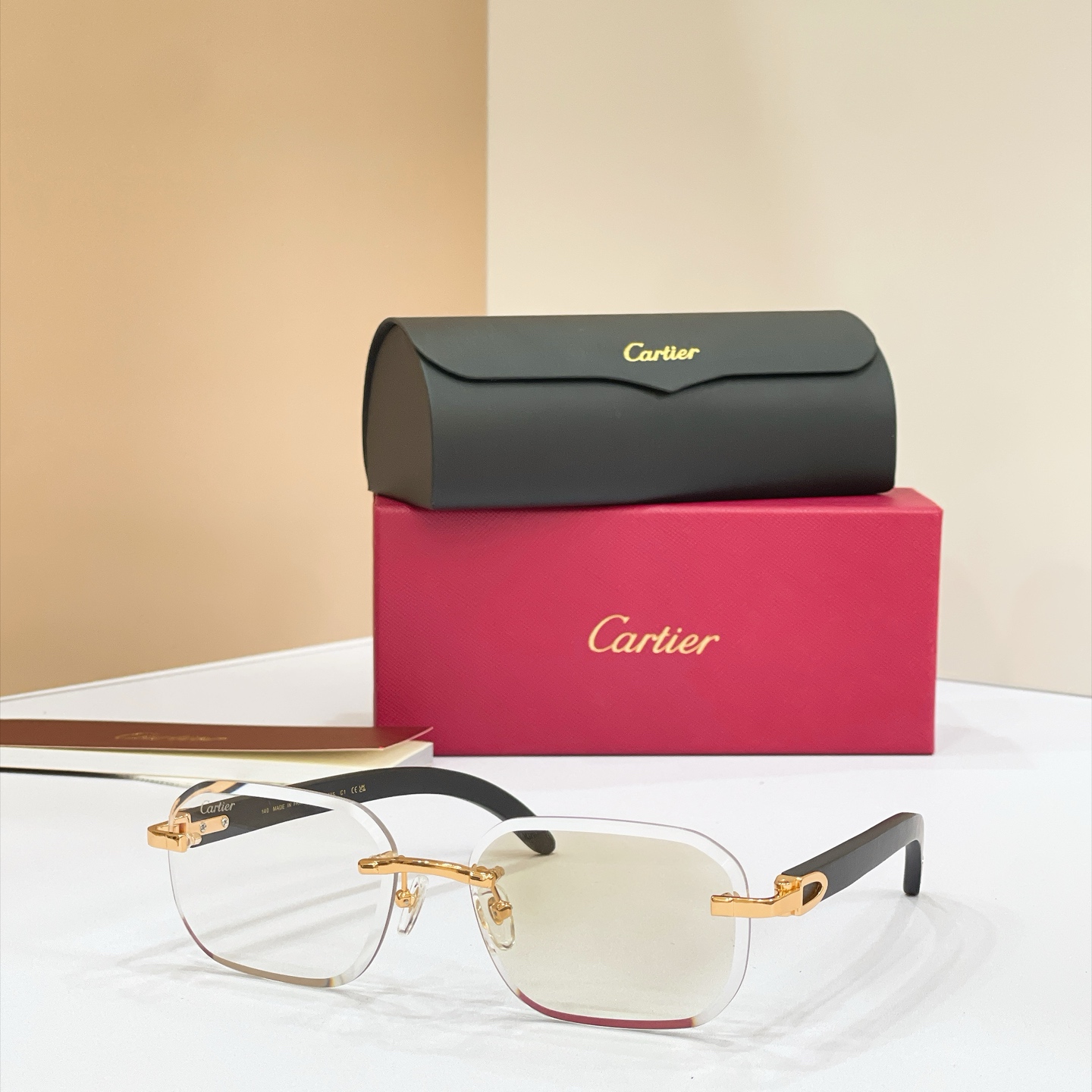 Cartier Rimless Gradient Sunglasses