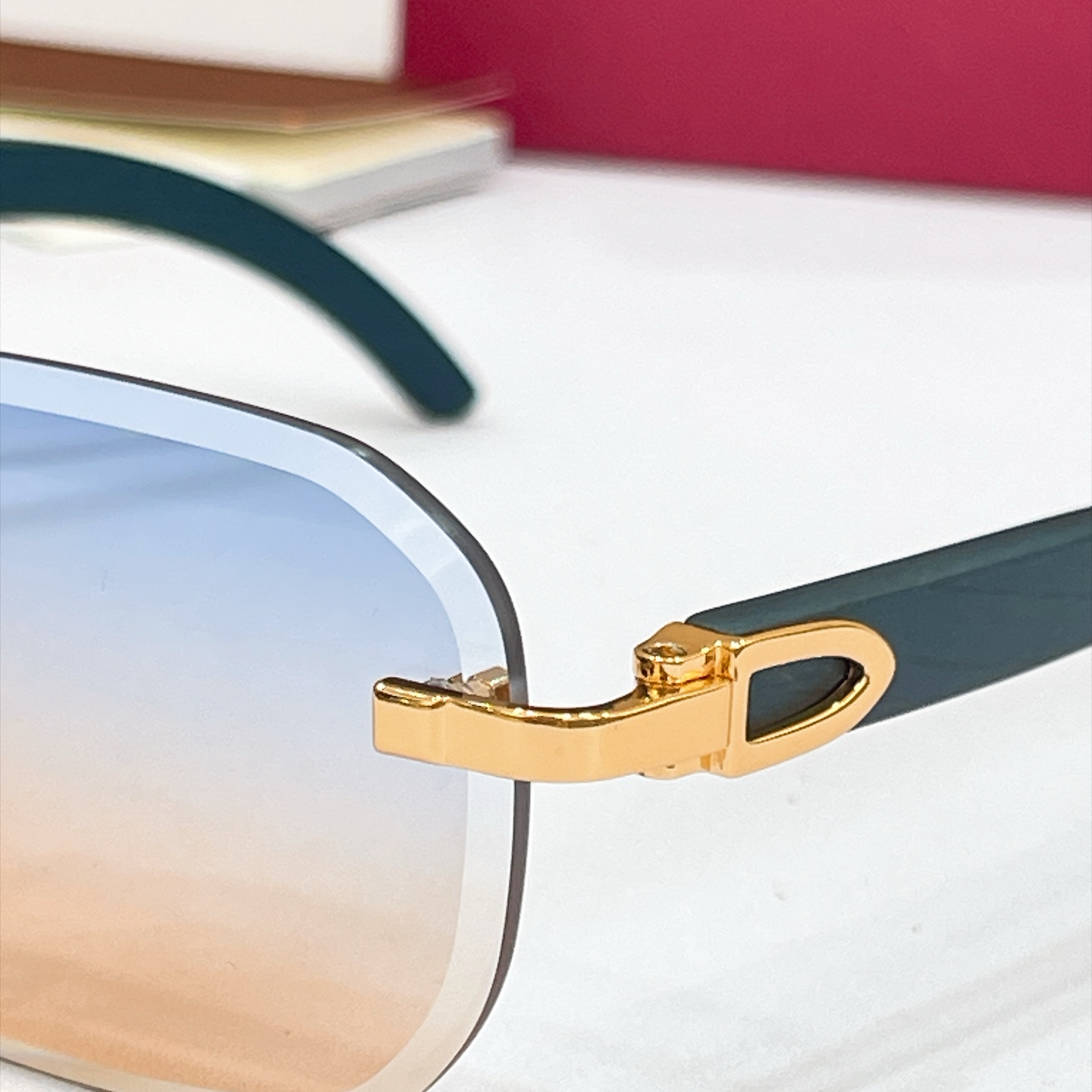 Cartier Rimless Gradient Sunglasses