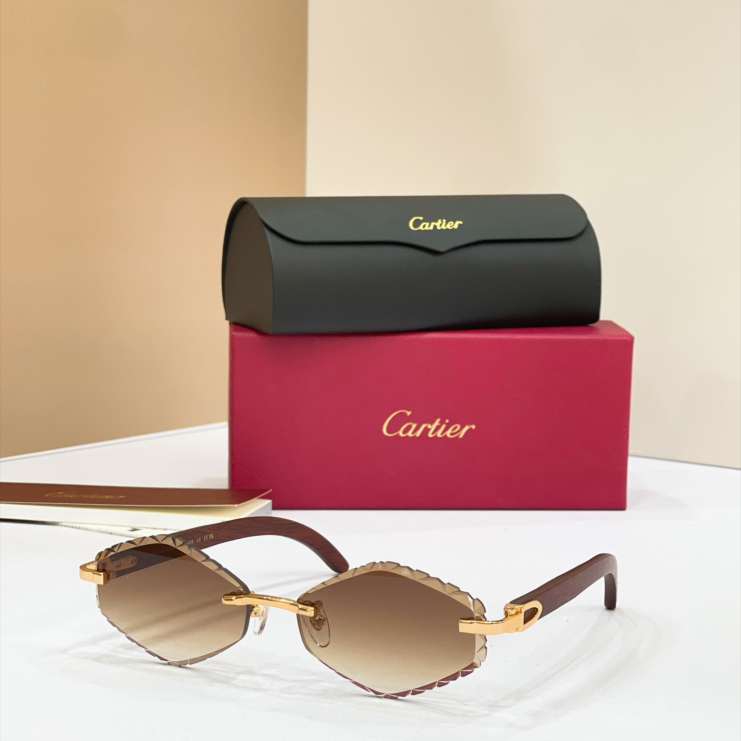 Cartier Rimless Oval Optical Glasses