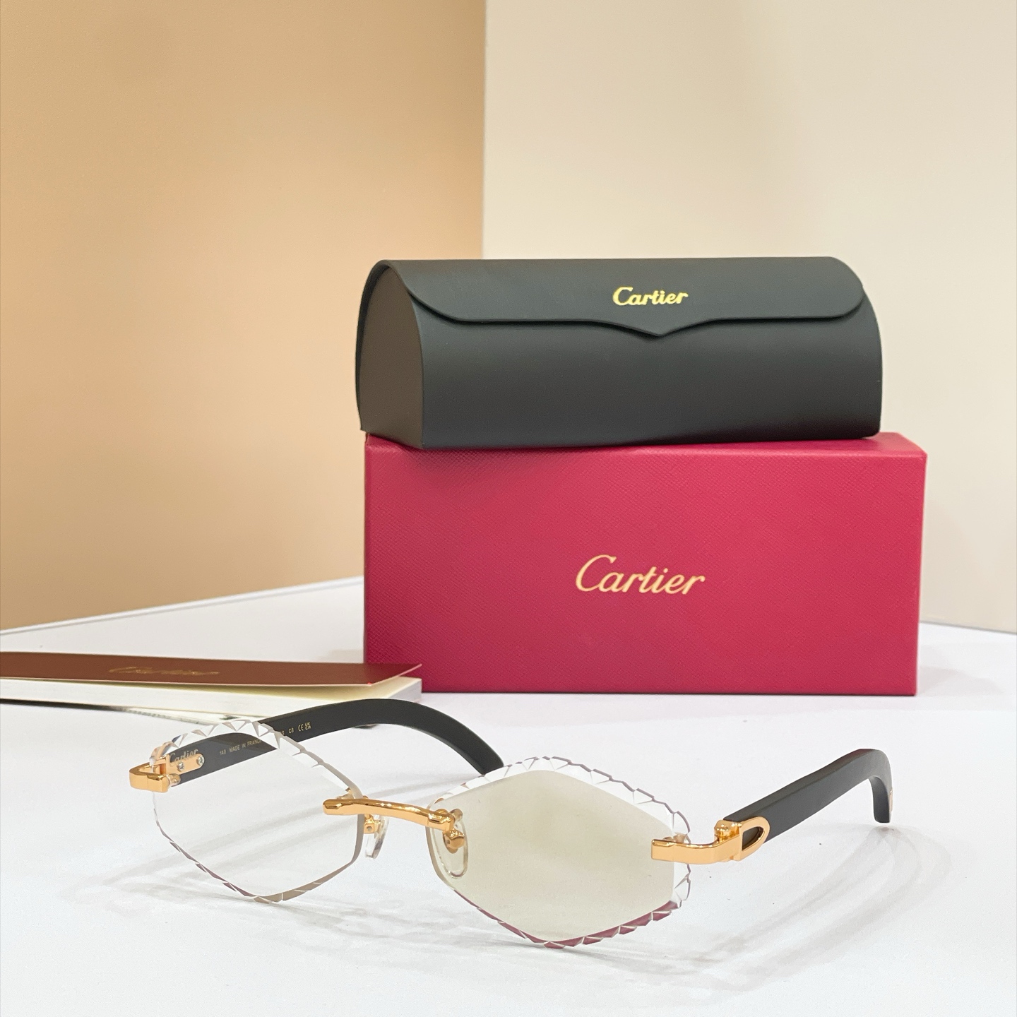 Cartier Rimless Oval Optical Glasses