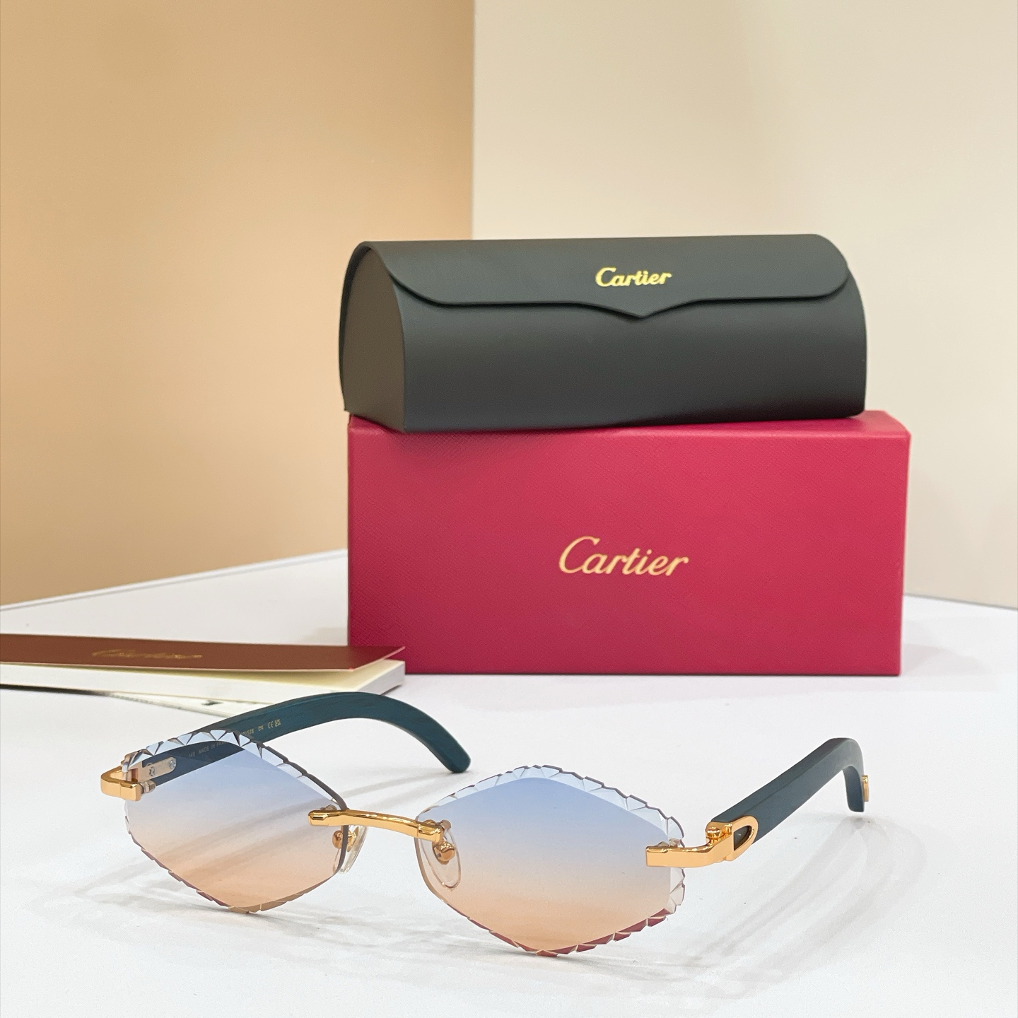 Cartier Rimless Oval Optical Glasses