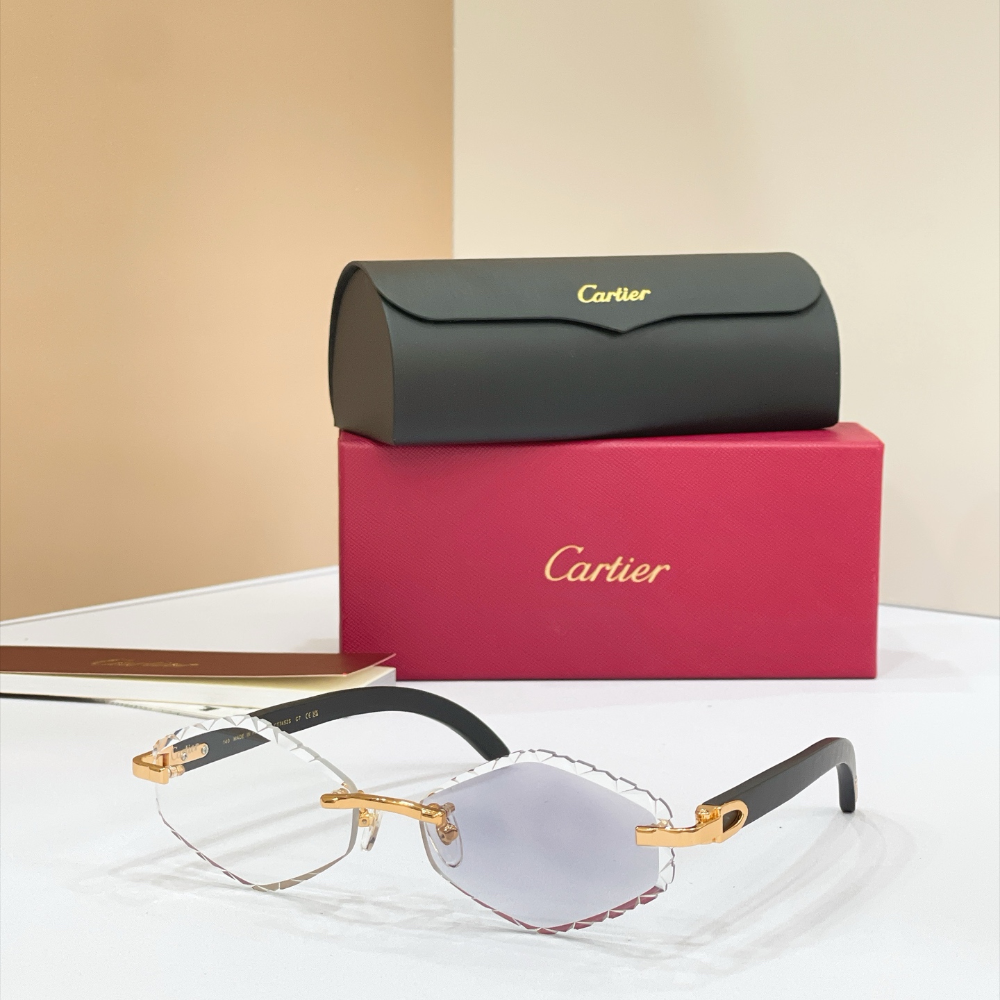 Cartier Rimless Oval Optical Glasses