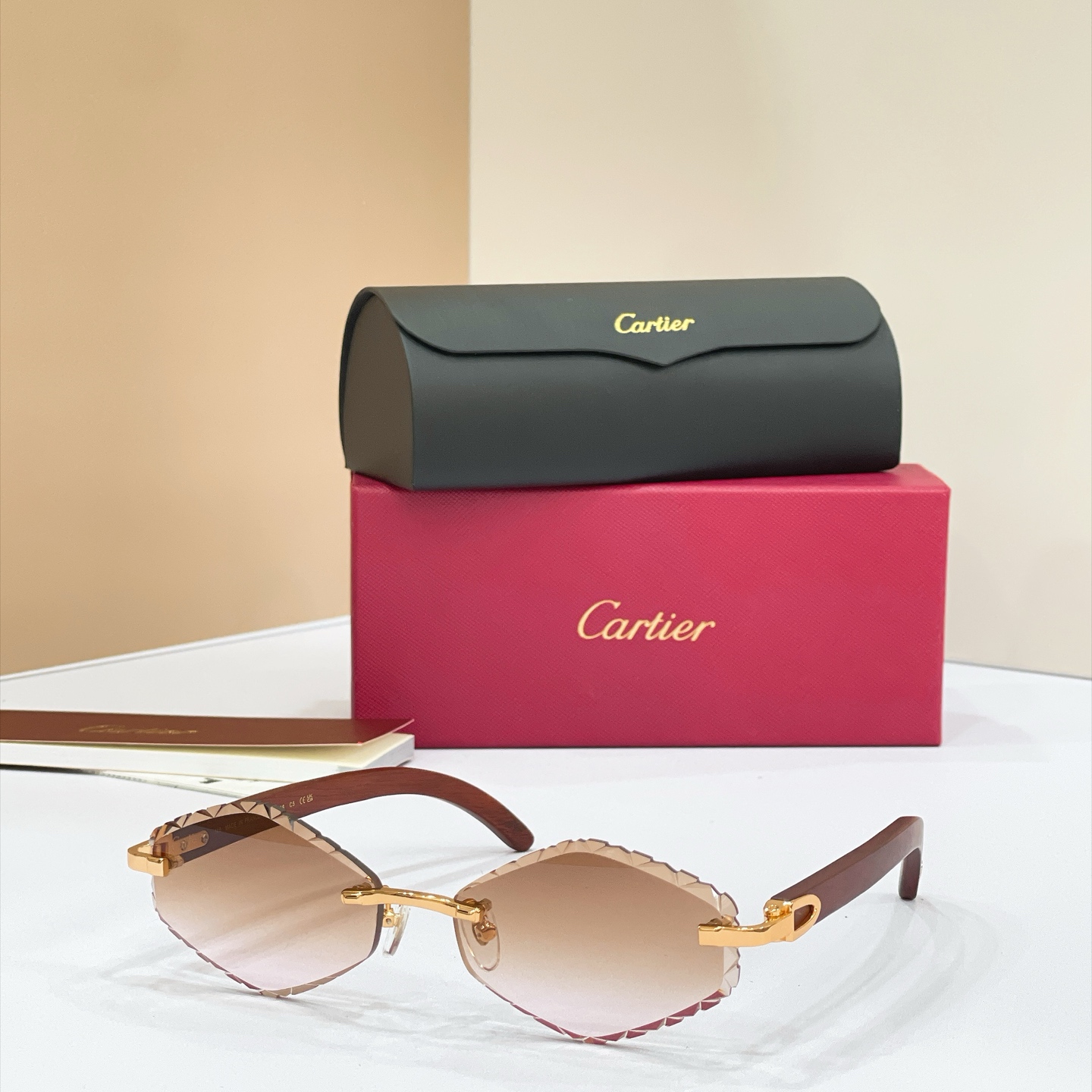 Cartier Rimless Oval Optical Glasses
