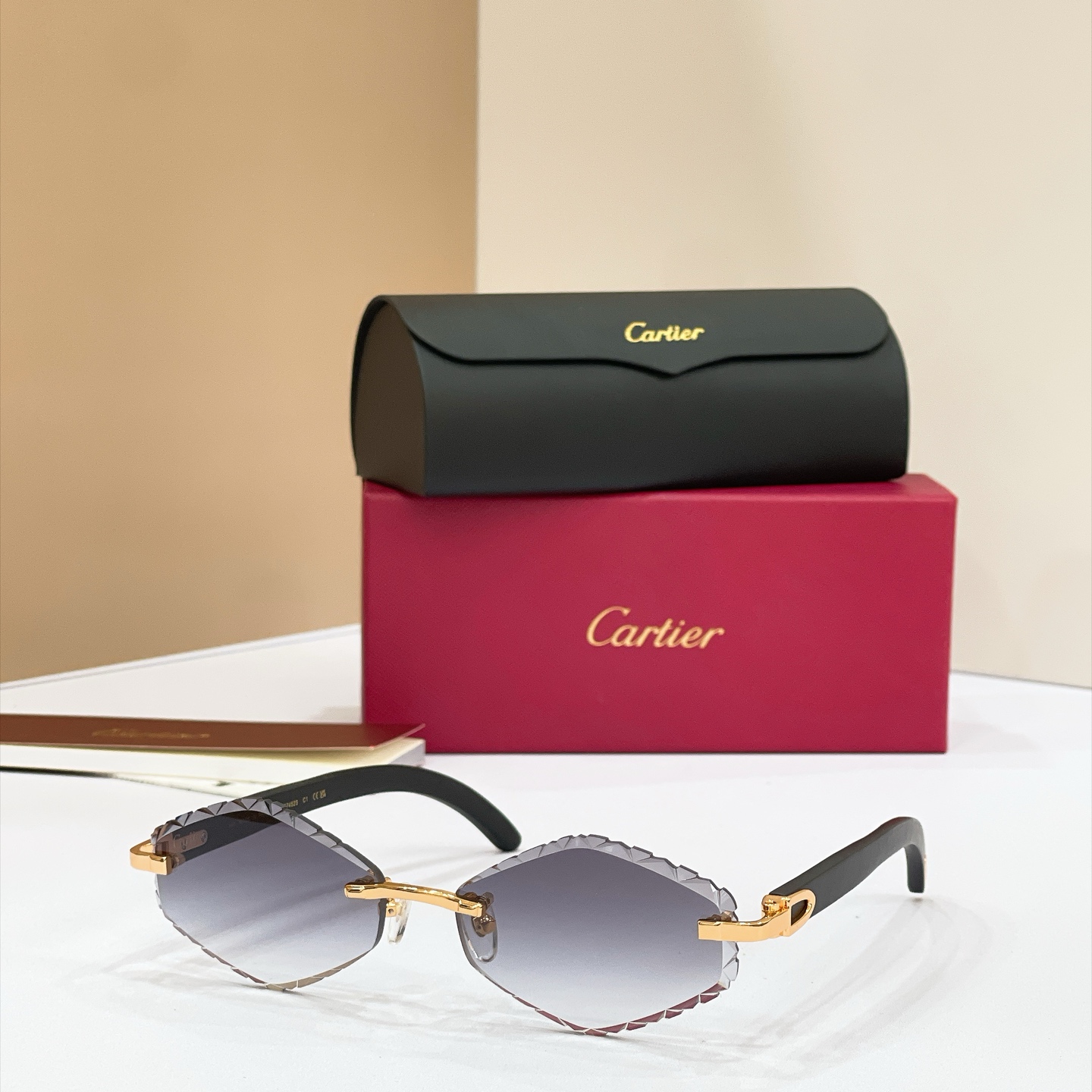 Cartier Rimless Oval Optical Glasses